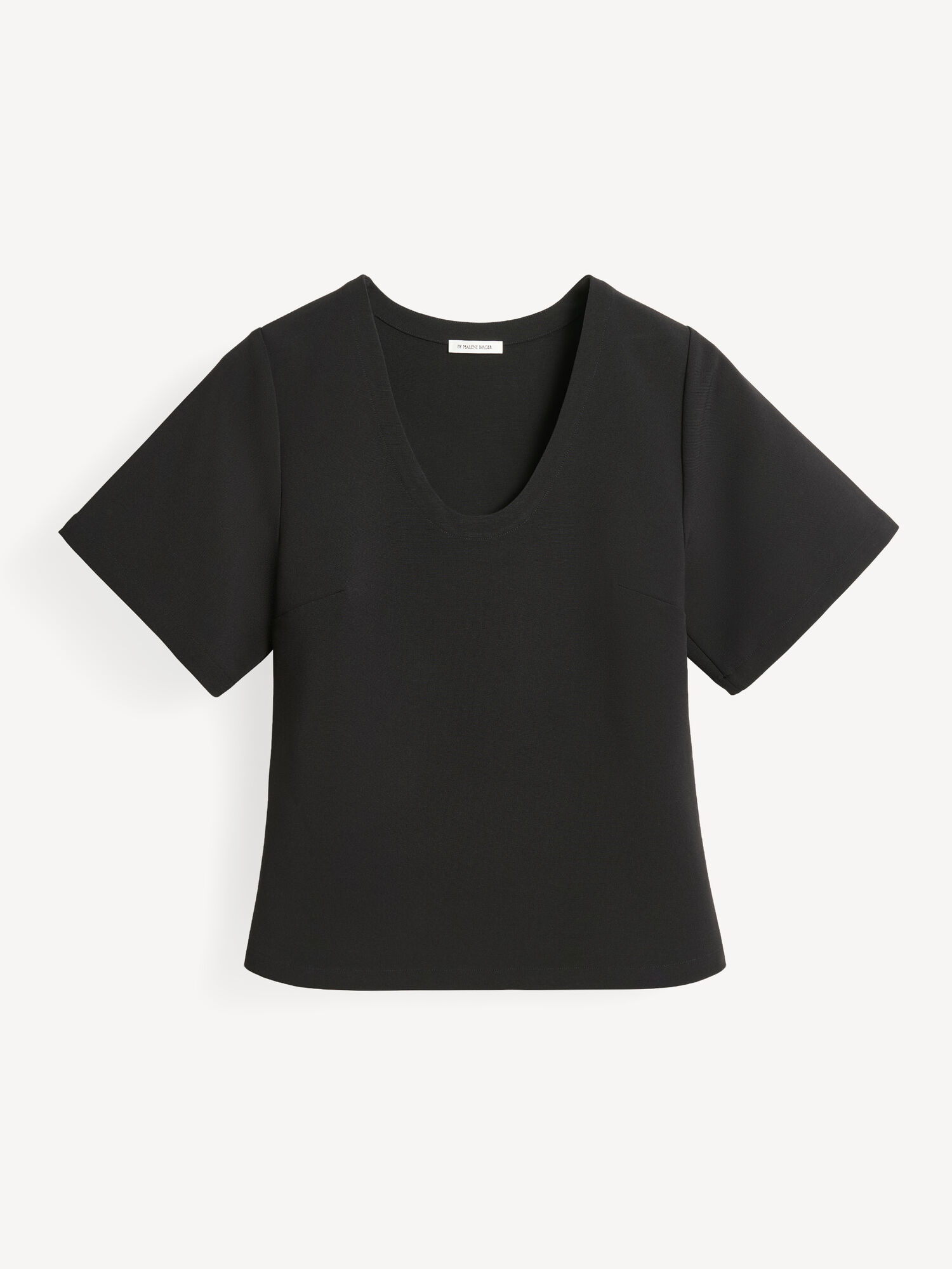 Black By Malene Birger Lunae T-shirt Tops | AU_BB76147