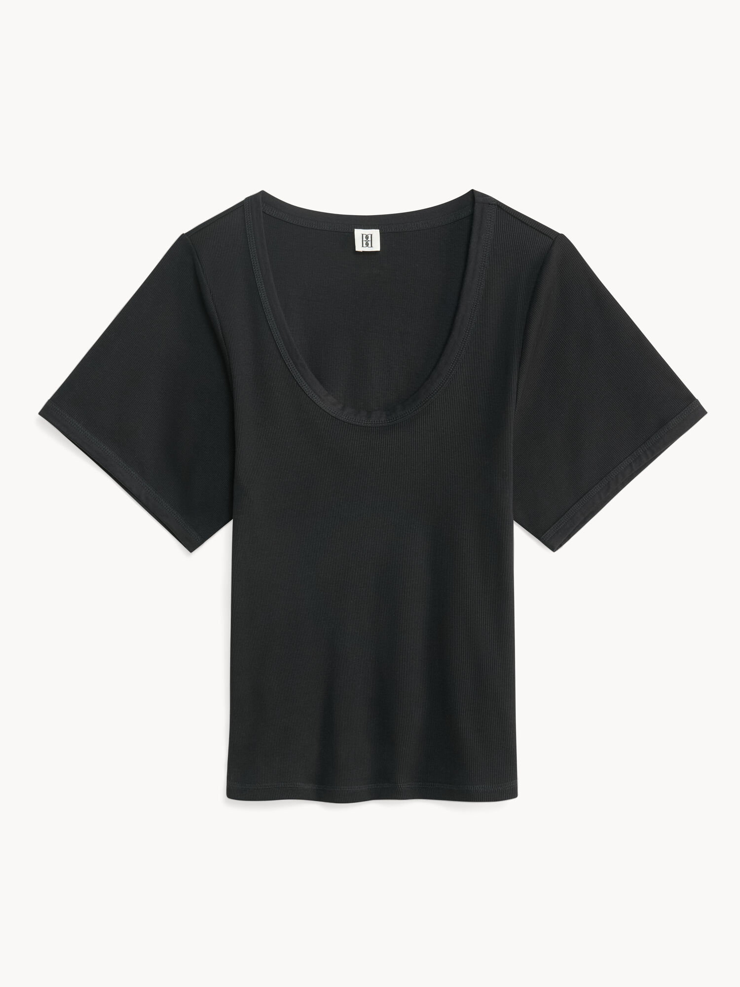 Black By Malene Birger Lunai T-shirt Tops | AU_BB74513