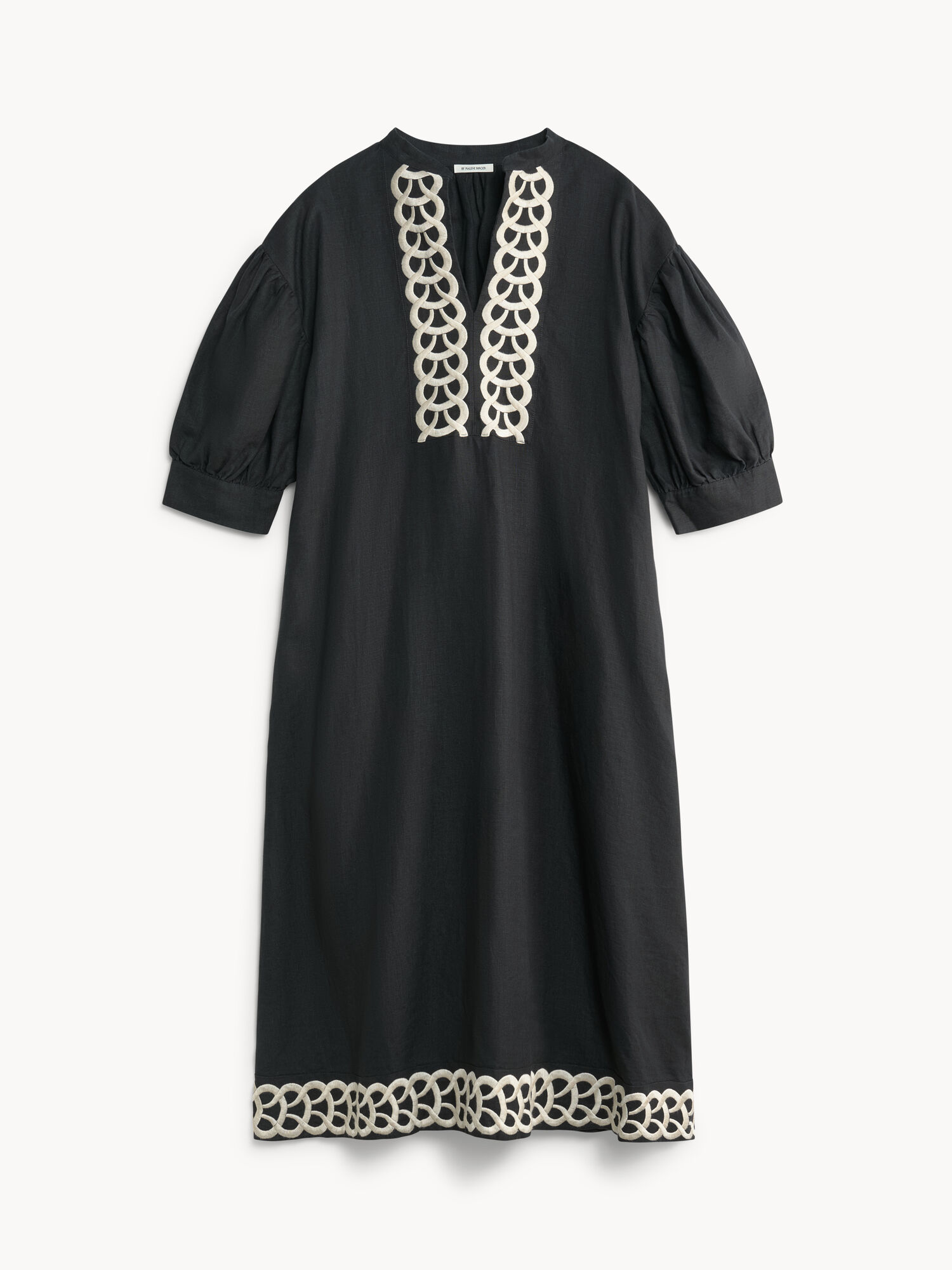 Black By Malene Birger Lydea Linen Maxi Dress | AU_BB63710