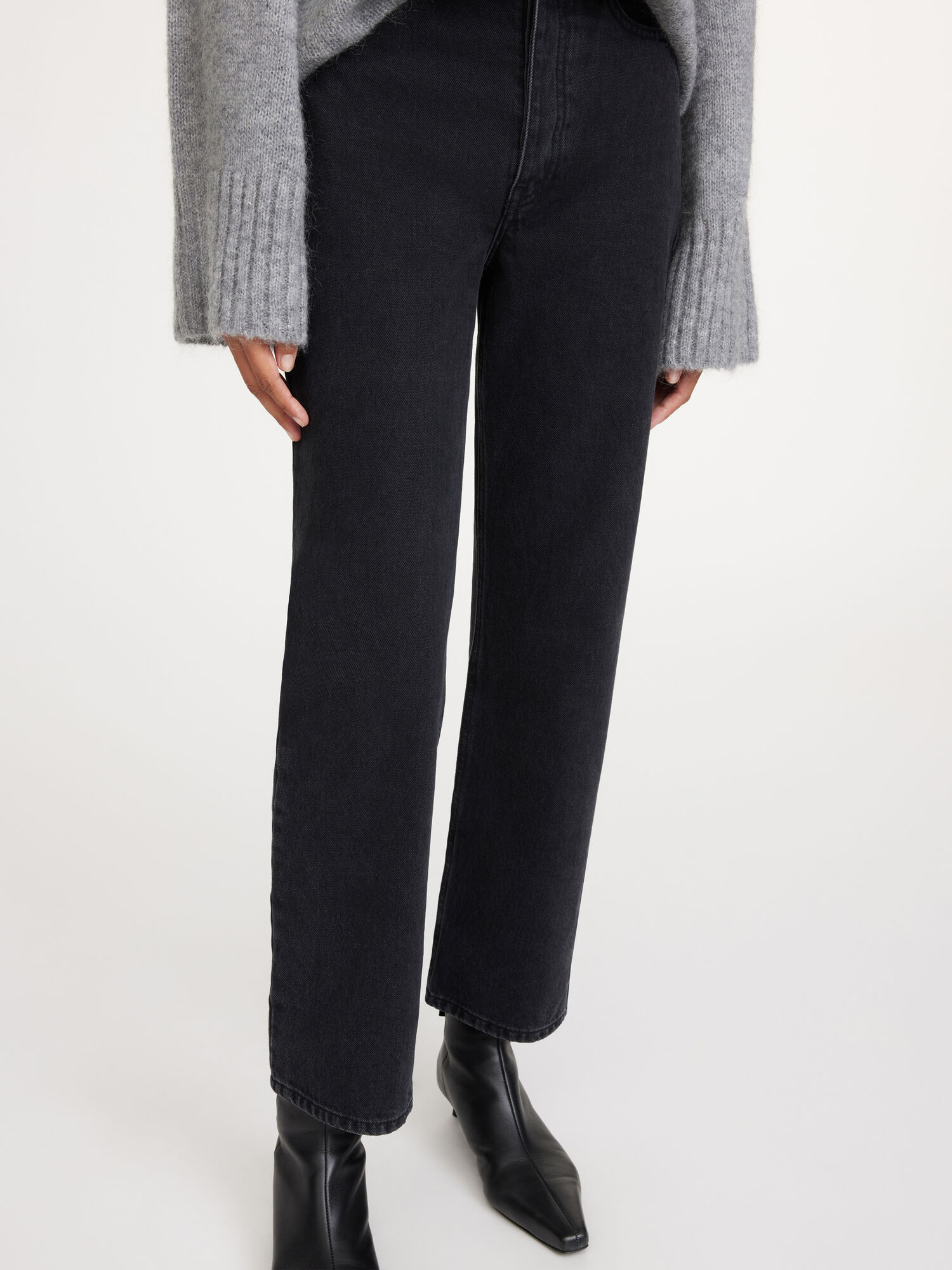 Black By Malene Birger Milium Organic Cotton Trousers | AU_BB77622