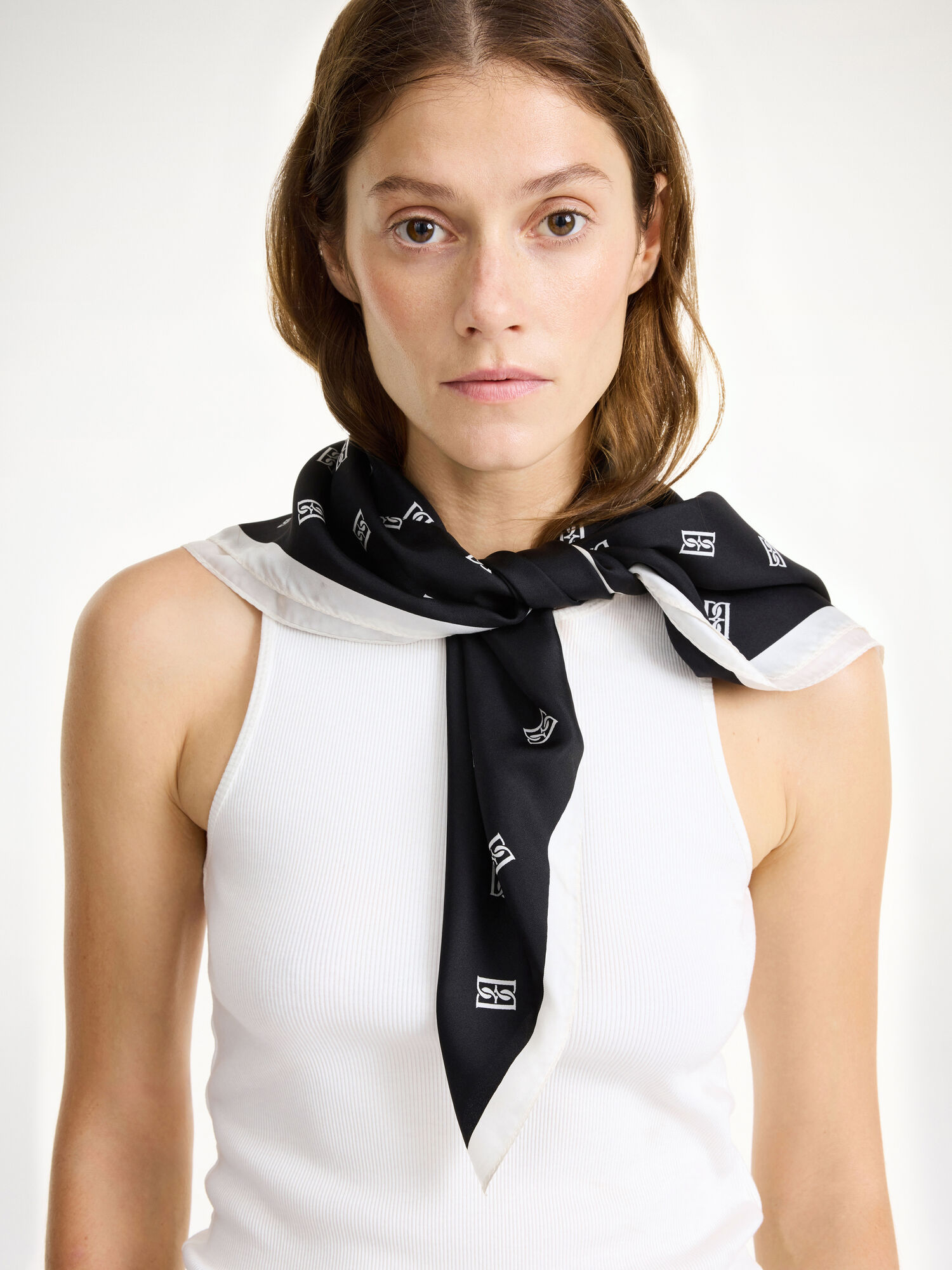 Black By Malene Birger Monnas Silk Scarves | AU_BB18634