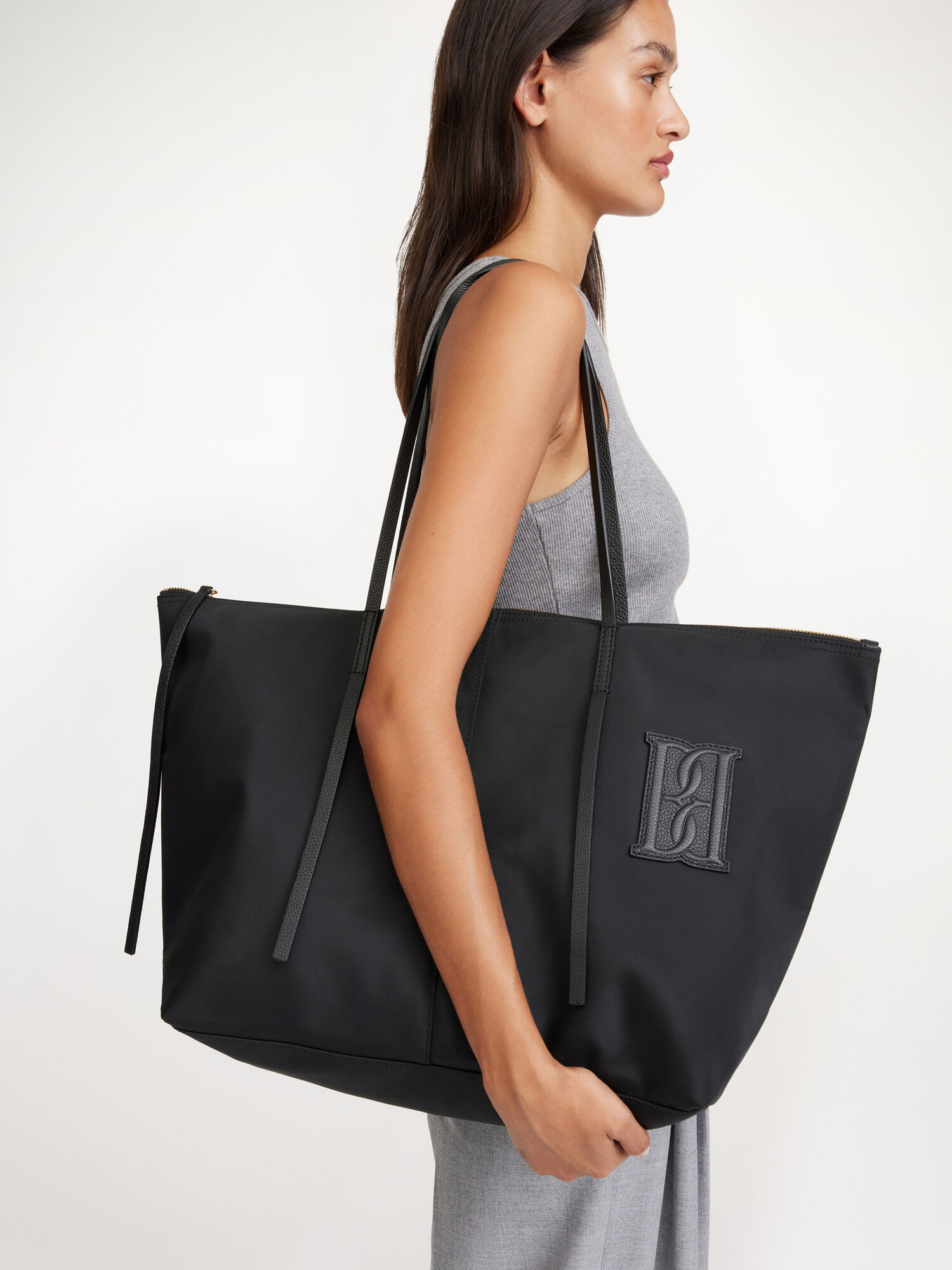 Black By Malene Birger Nabelle Medium Tote Bags | AU_BB24698