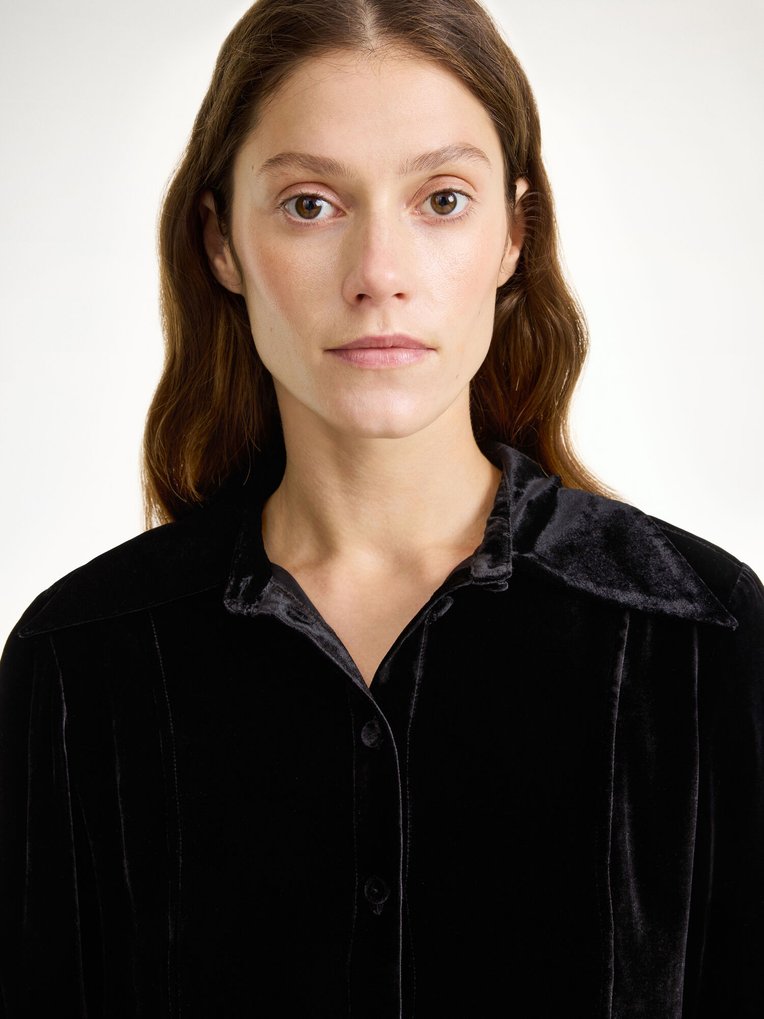 Black By Malene Birger Rosiannas Velvet Shirts | AU_BB62801