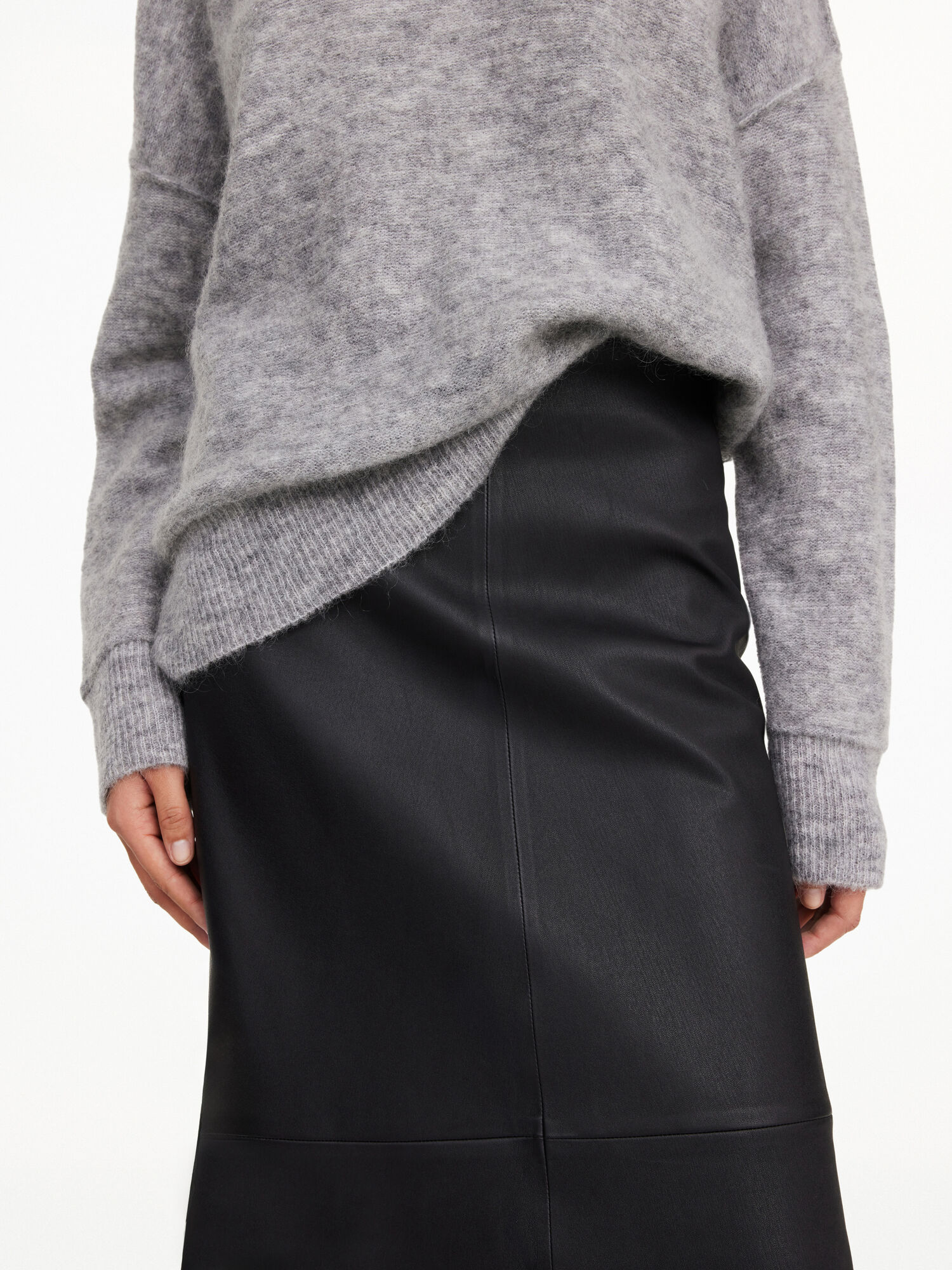 Black By Malene Birger Simoas Leather Skirts | AU_BB28051