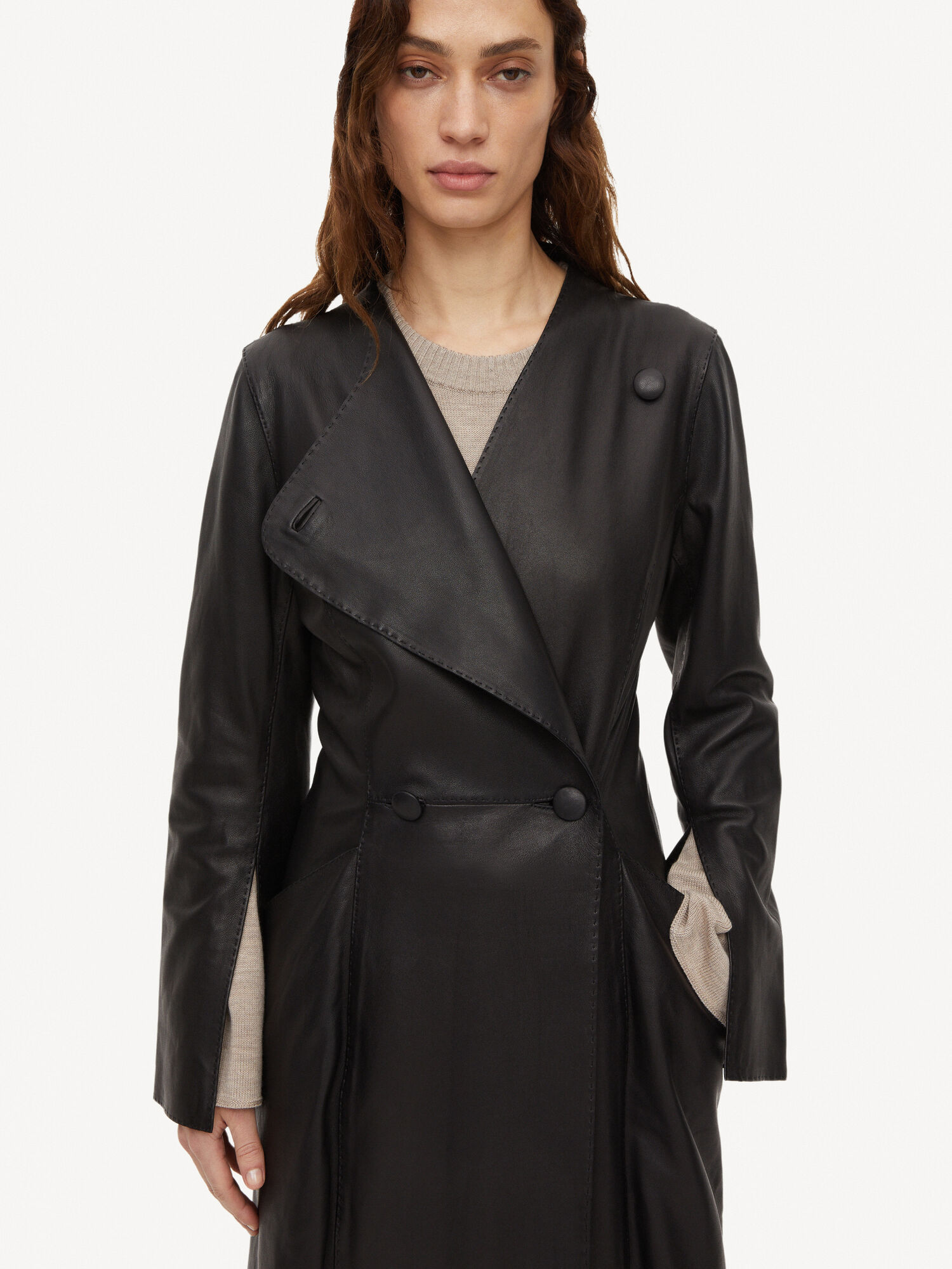 Black By Malene Birger Sirrena Leather Jackets | AU_BB71511