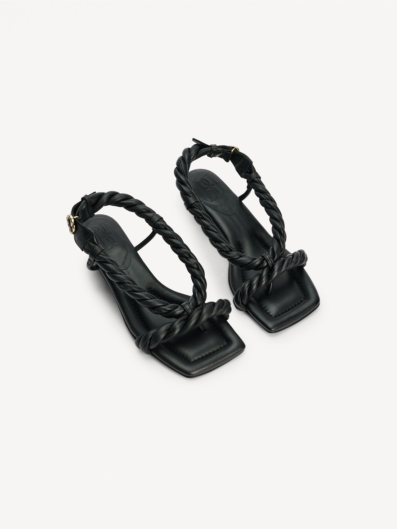 Black By Malene Birger Temona Leather Sandals Shoes | AU_BB86075