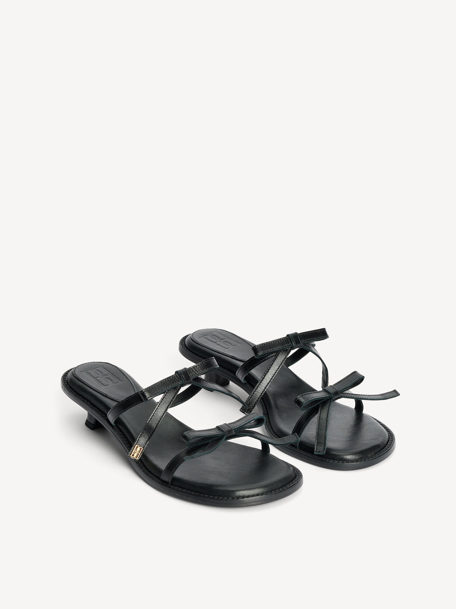 Black By Malene Birger Tianno Leather Sandals Shoes | AU_BB30165