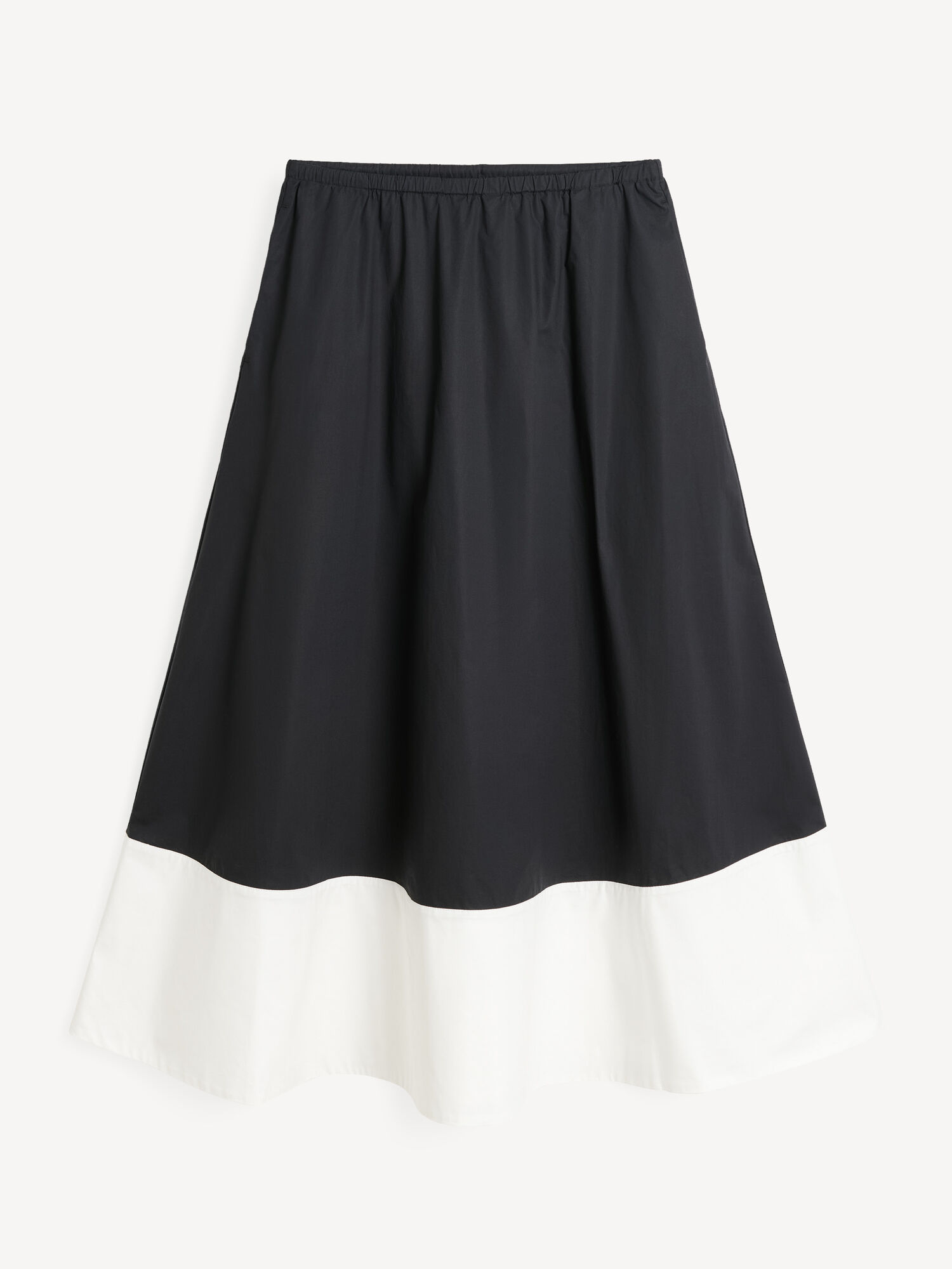 Block stripe black white By Malene Birger Pheobes Organic Cotton Skirts | AU_BB94980