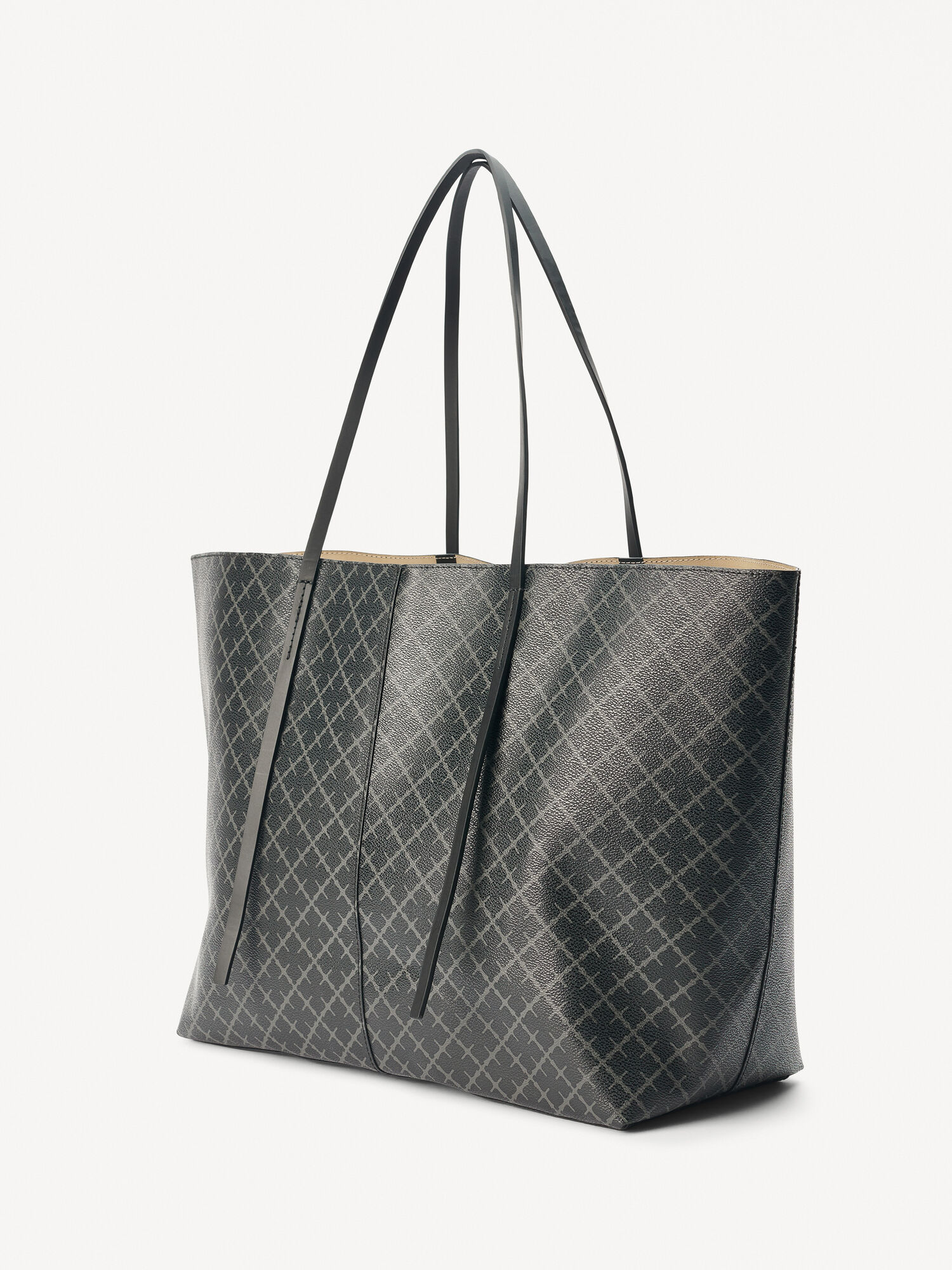 Charcoal By Malene Birger Abi Printed Tote Bags | AU_BB71474