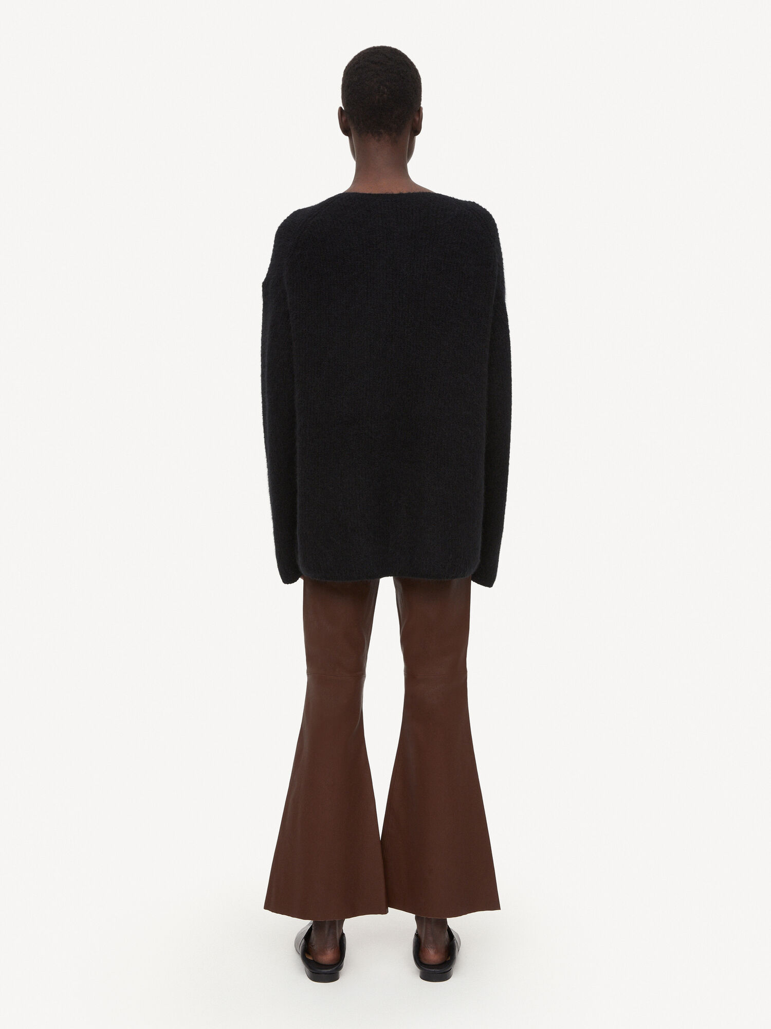 Chestnut By Malene Birger Evyline Cropped Leather Trousers | AU_BB11214