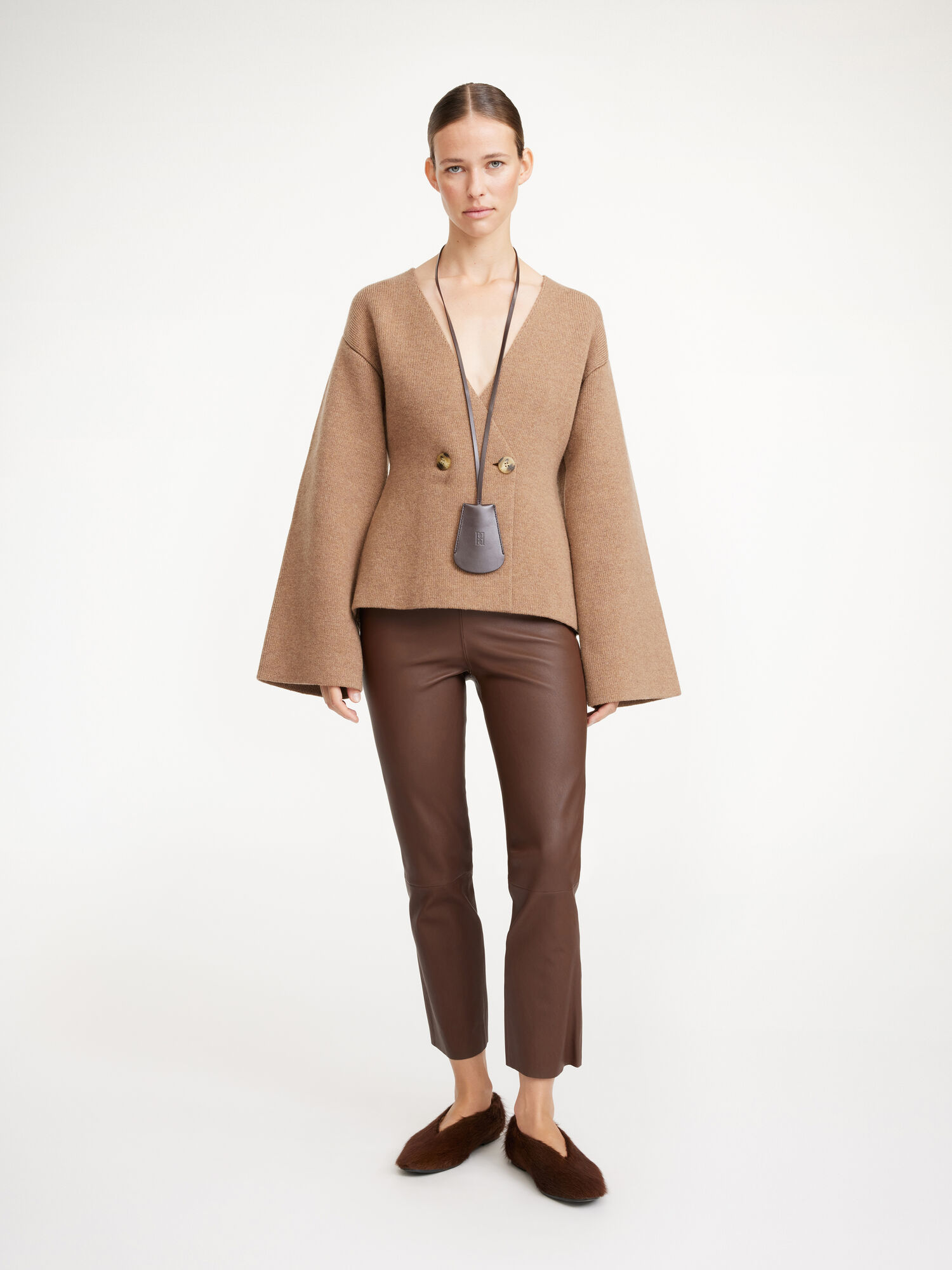 Chestnut By Malene Birger Florentina Leather Trousers | AU_BB19434