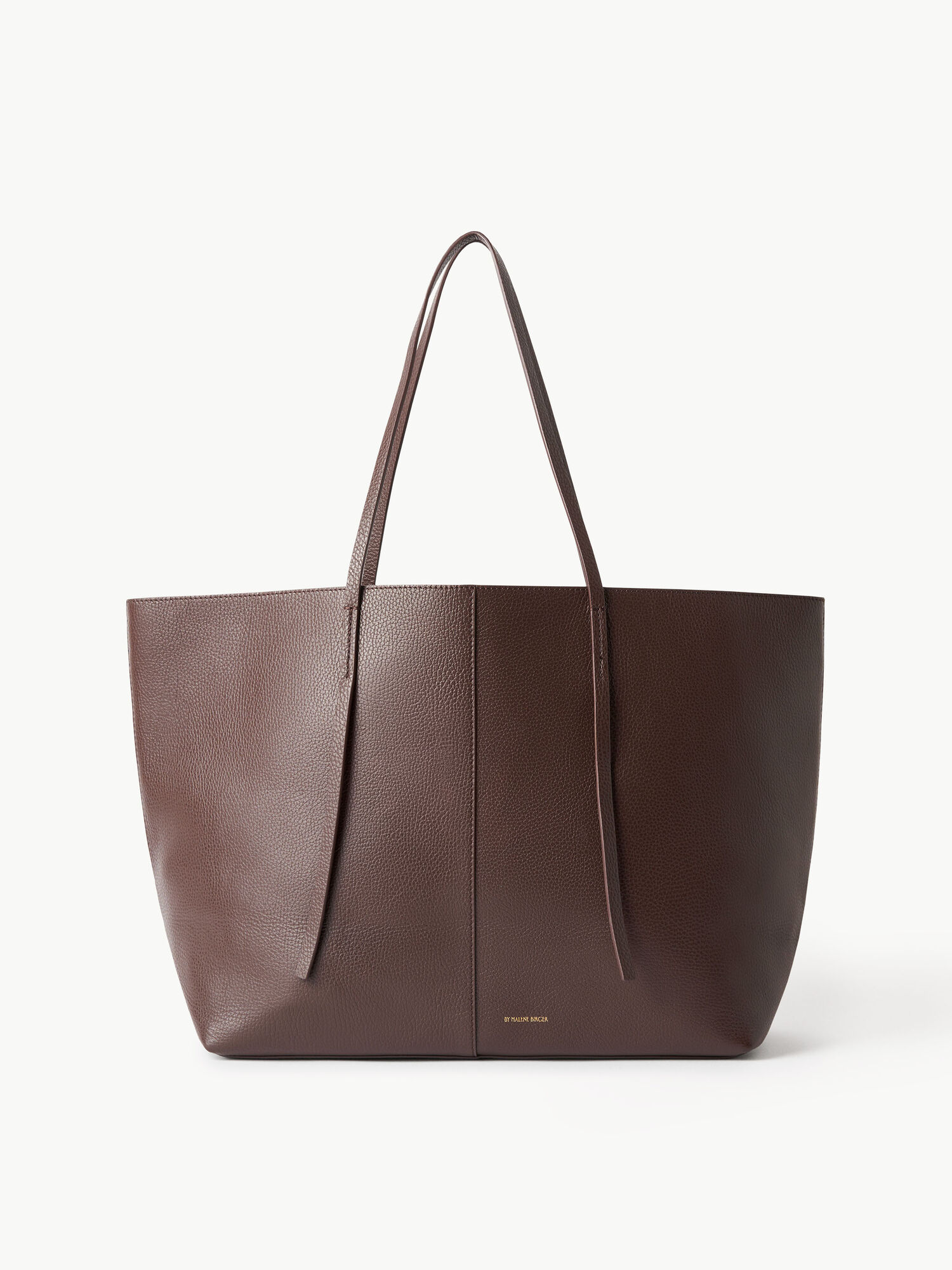 Coffee Bean By Malene Birger Abilla Leather Tote Bags | AU_BB29457