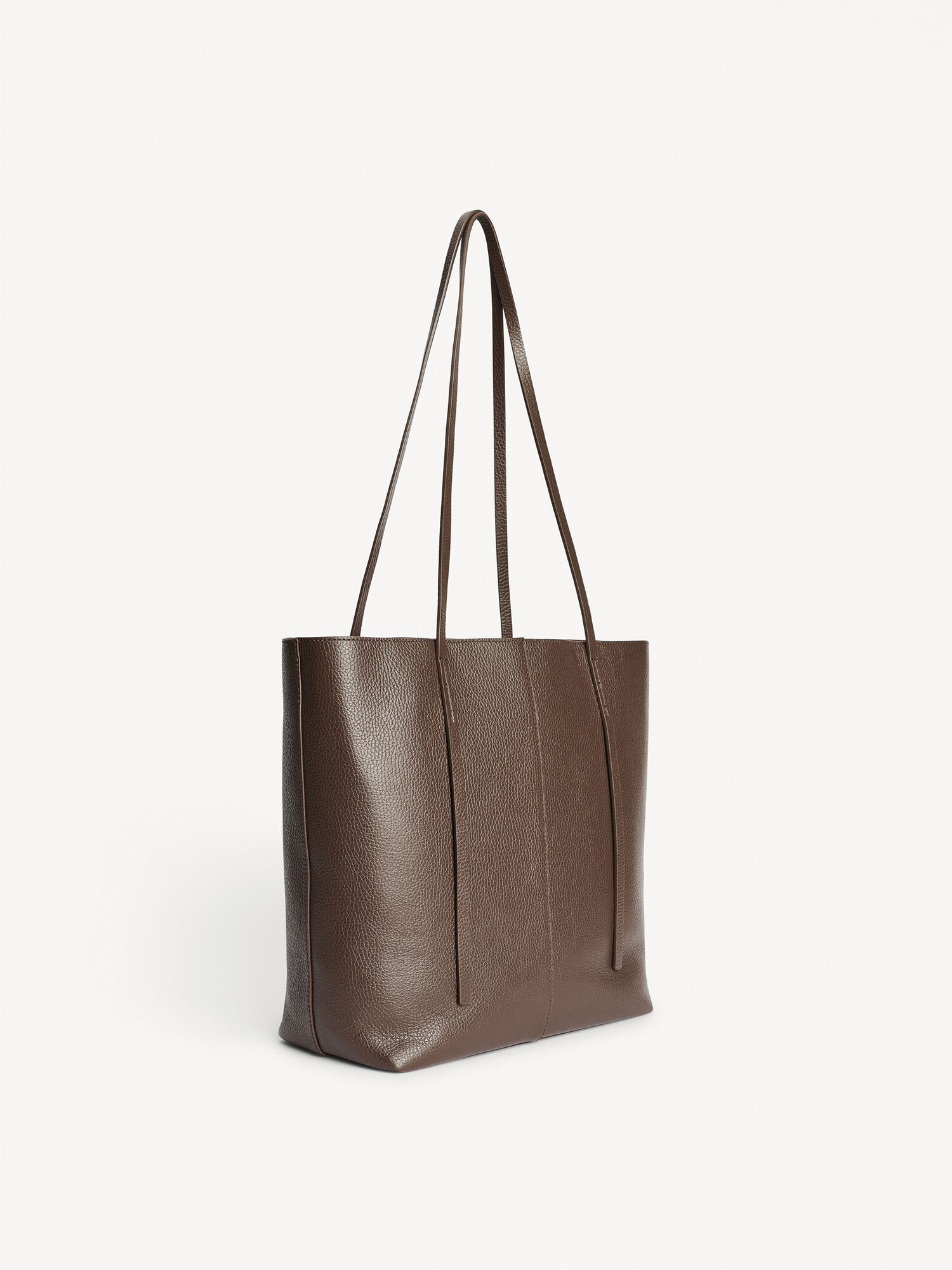 Coffee Bean By Malene Birger Abilso Leather Tote Bags | AU_BB43319