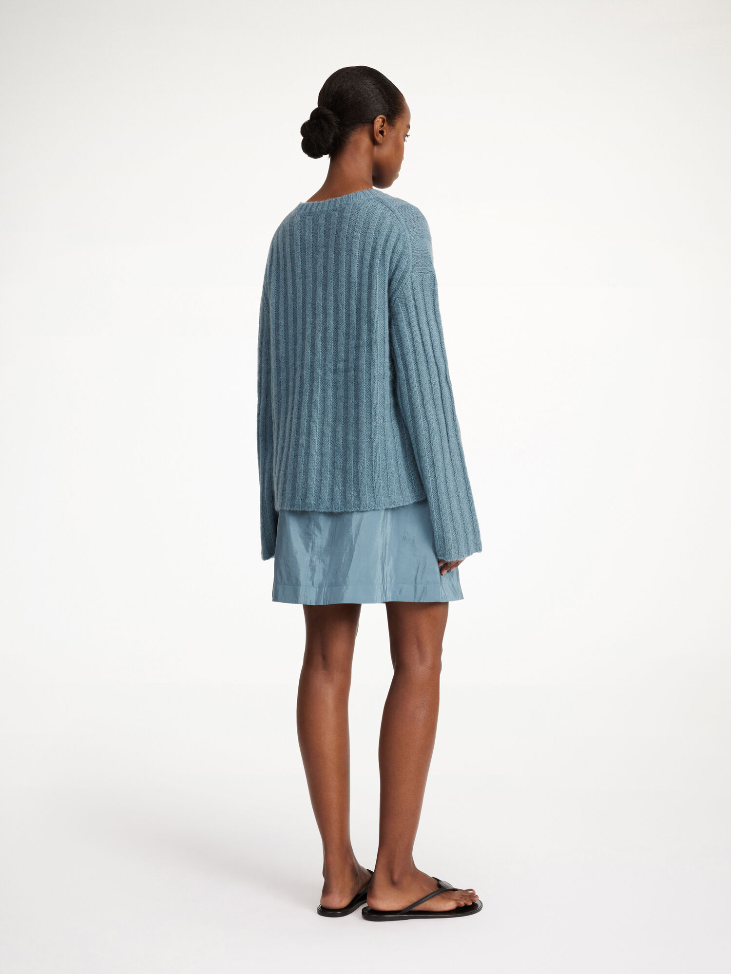 Cool Water By Malene Birger Cierra Ribbed Sweater Knitwear | AU_BB29243