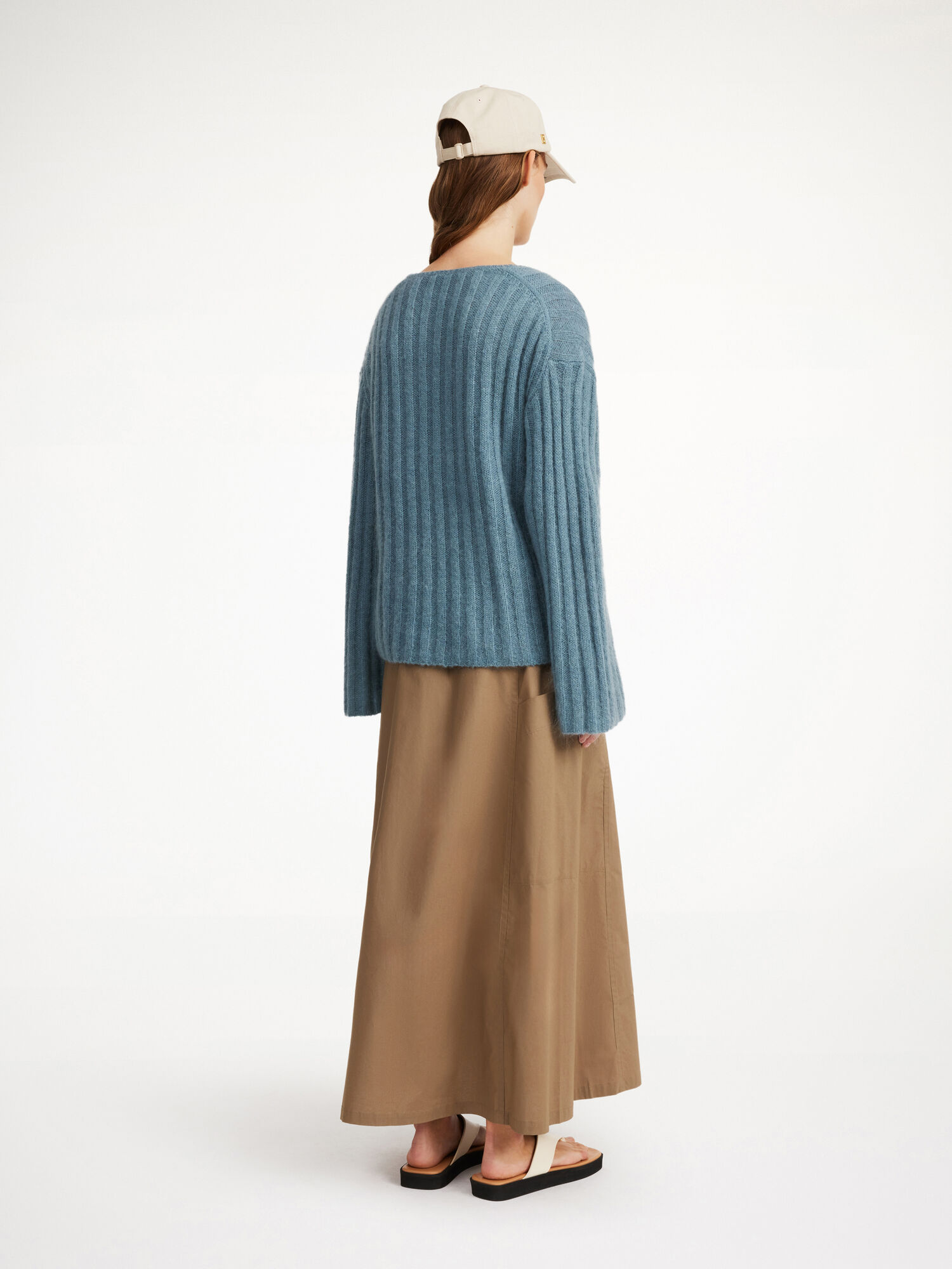 Cool Water By Malene Birger Cimone Ribbed Sweater Knitwear | AU_BB96452