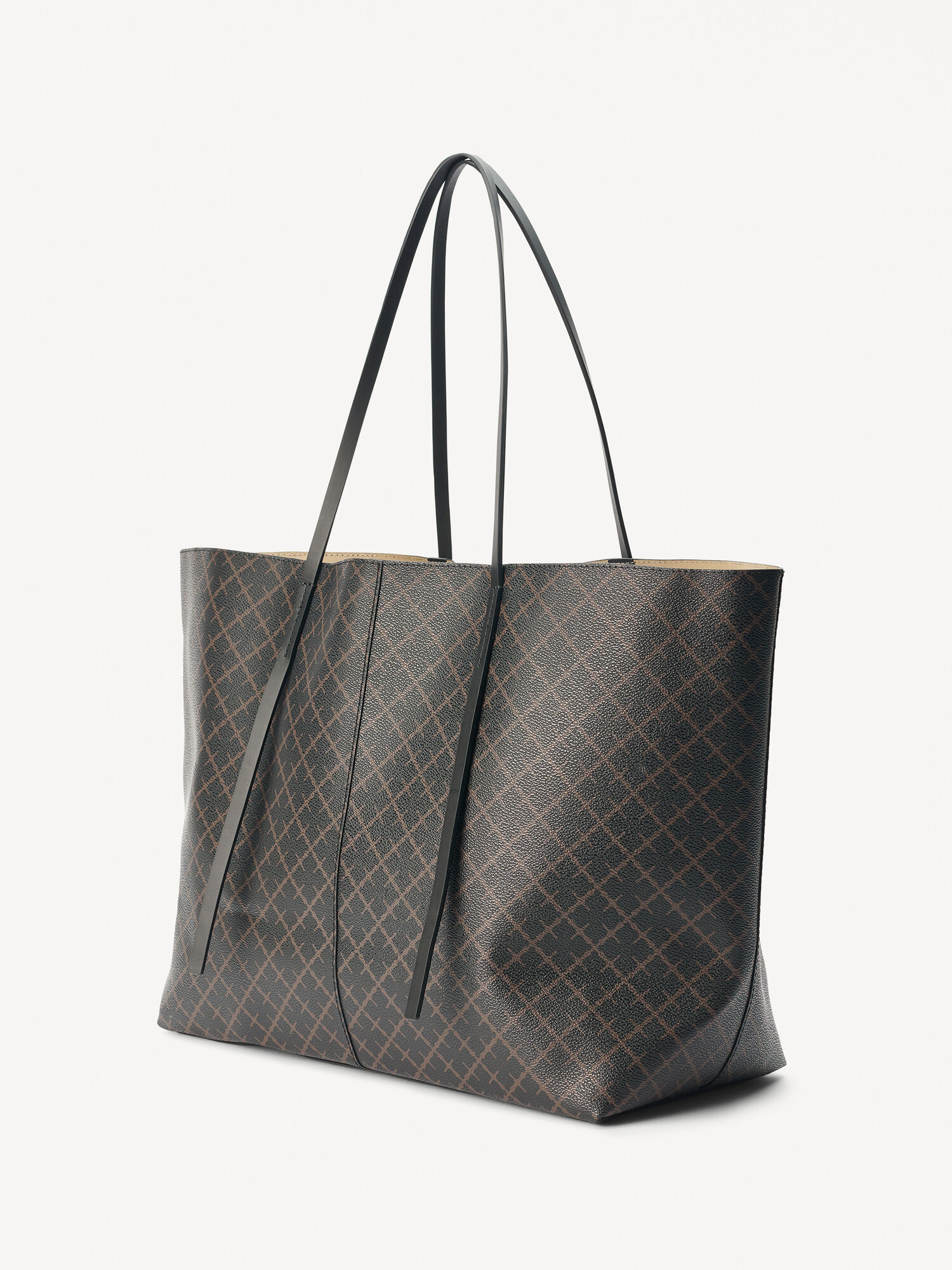 Dark Chokolate By Malene Birger Abi Printed Tote Bags | AU_BB67803