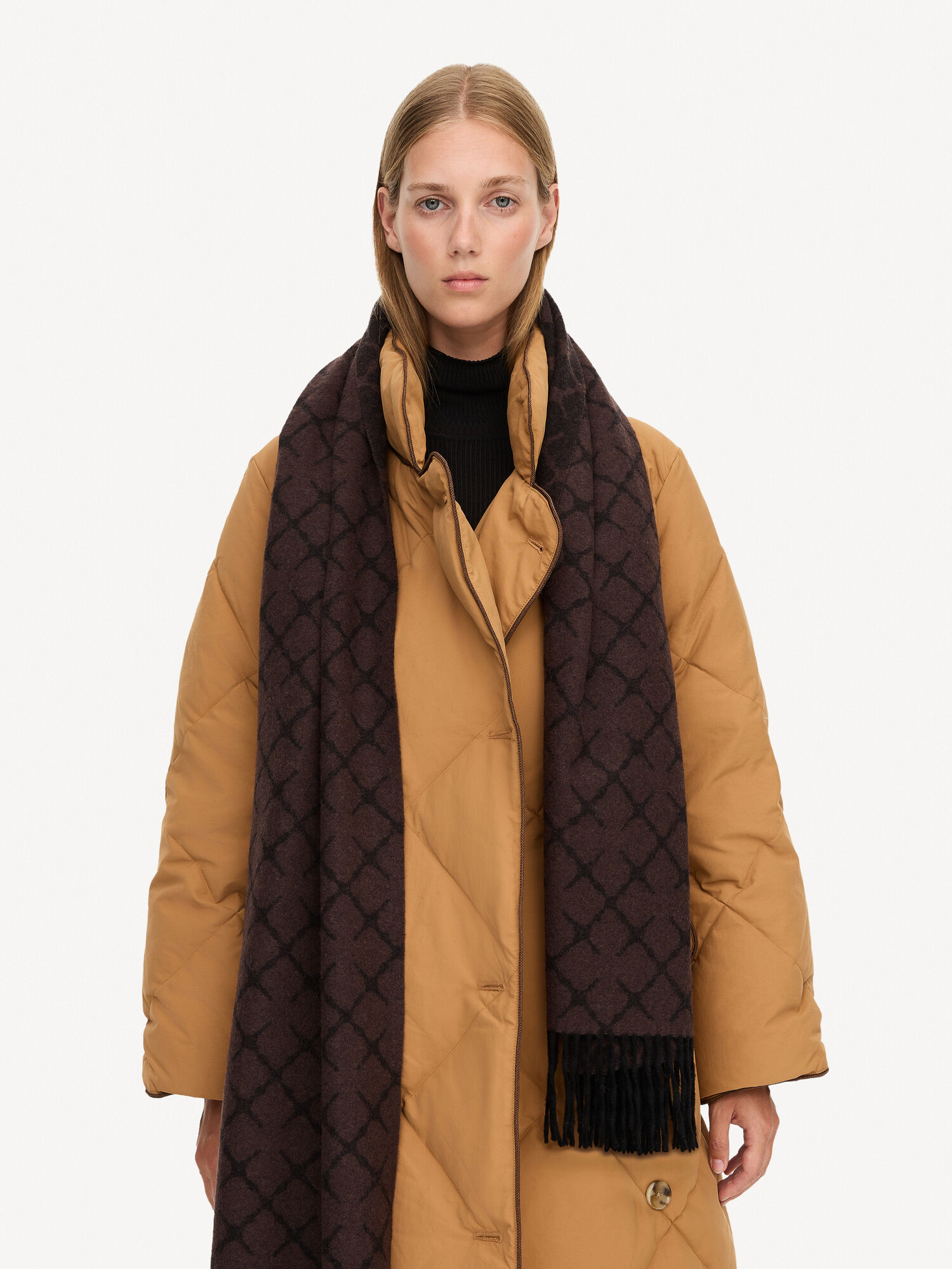 Dark Chokolate By Malene Birger Ortega Cashmere-blend Scarves | AU_BB87465