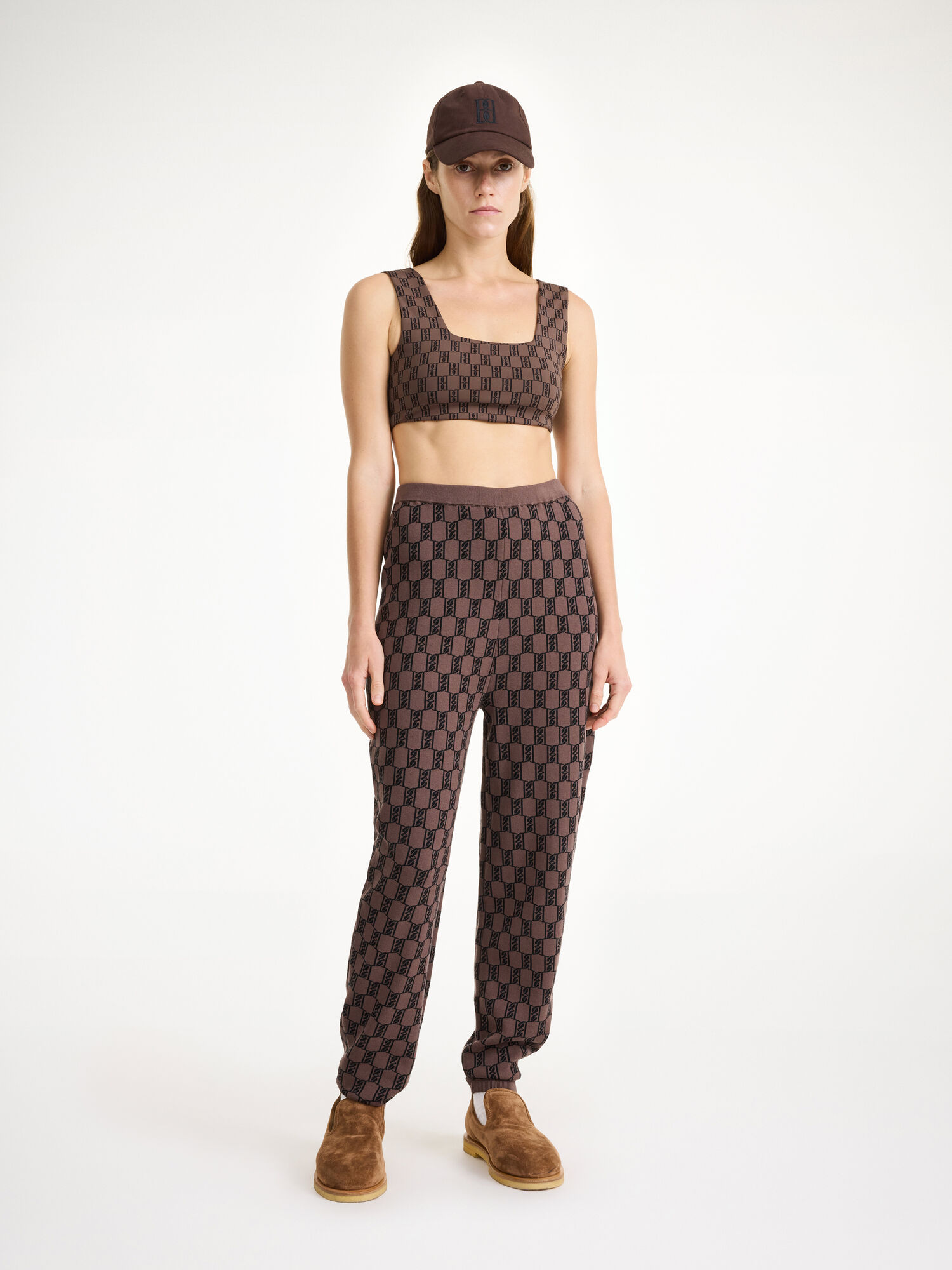 Dark Mahogany By Malene Birger Hali Knitted Trousers | AU_BB32921