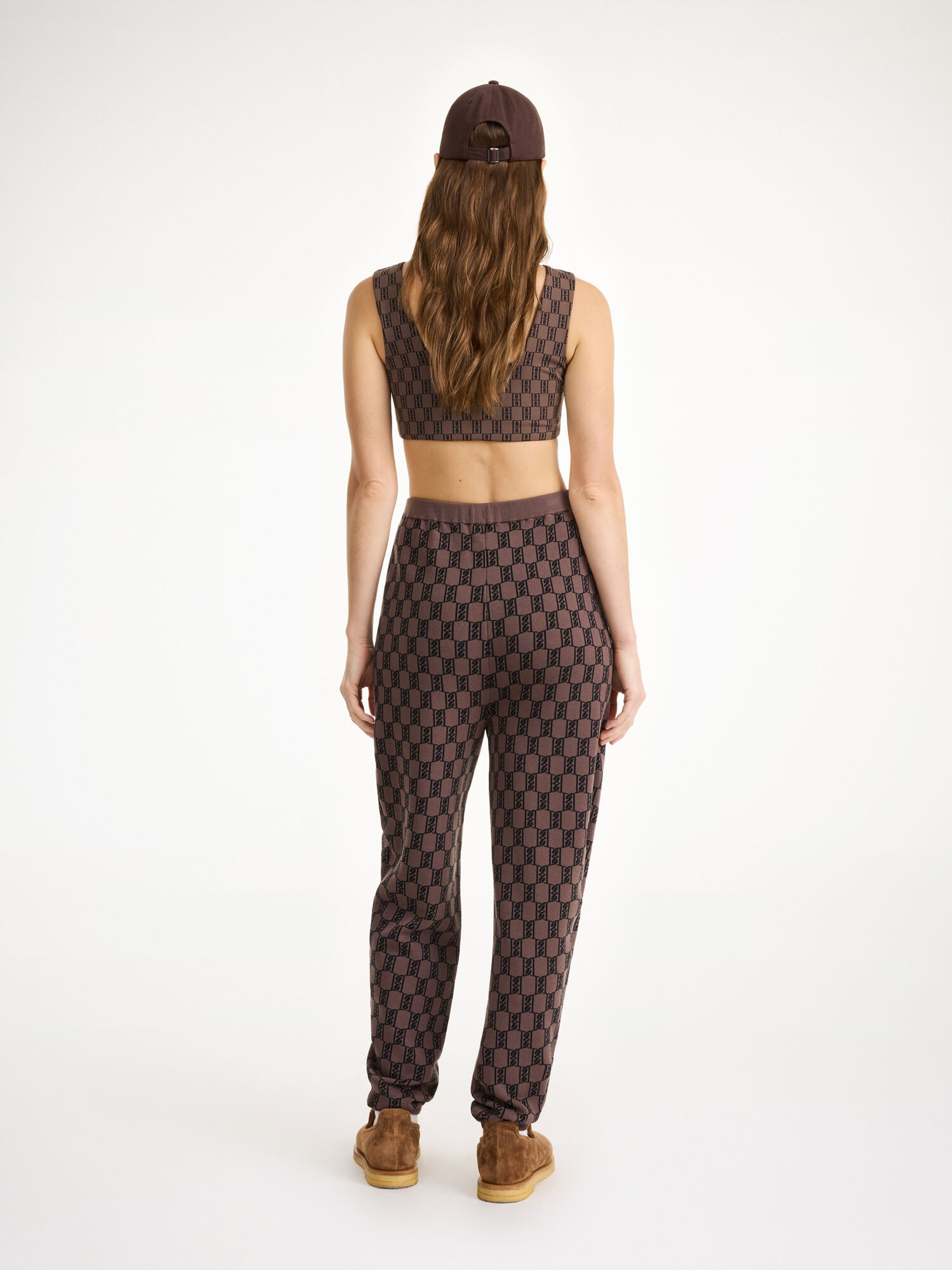 Dark Mahogany By Malene Birger Hali Knitted Sweatpants Athleisure Wear | AU_BB16496