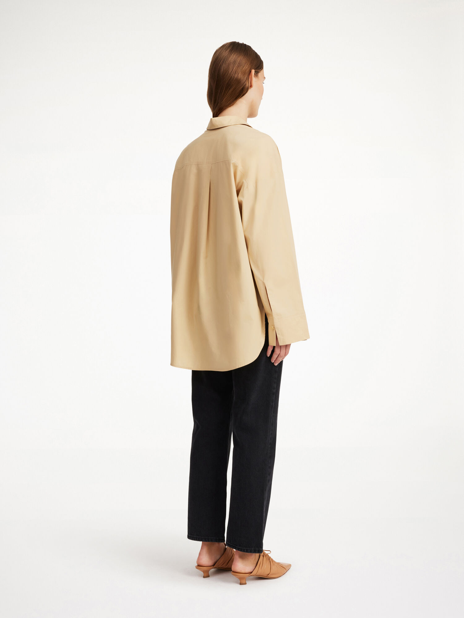 Dark Sand By Malene Birger Derris Organic Cotton Shirts | AU_BB28518