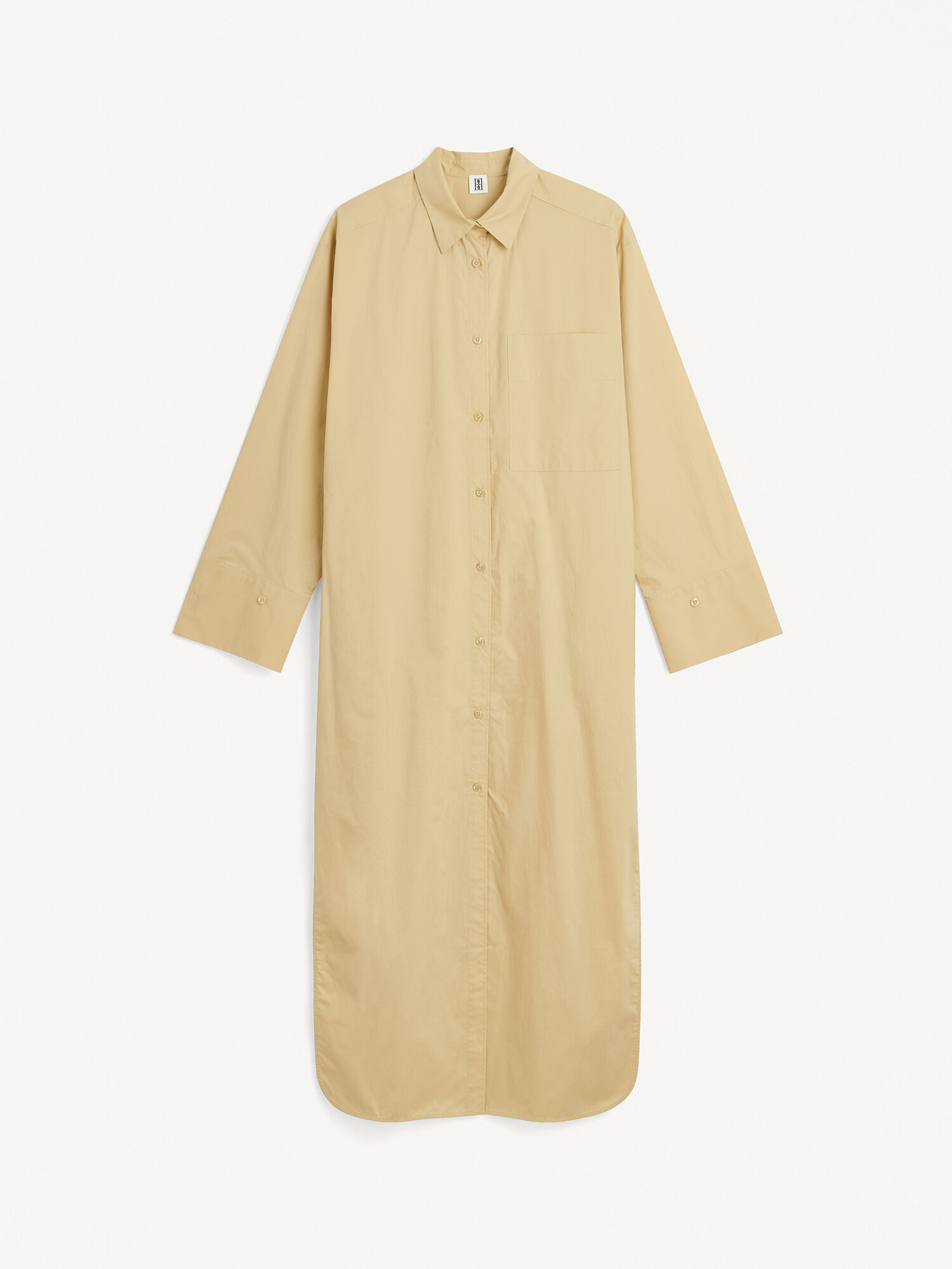 Dark Sand By Malene Birger Perros Organic Cotton Dress | AU_BB37159