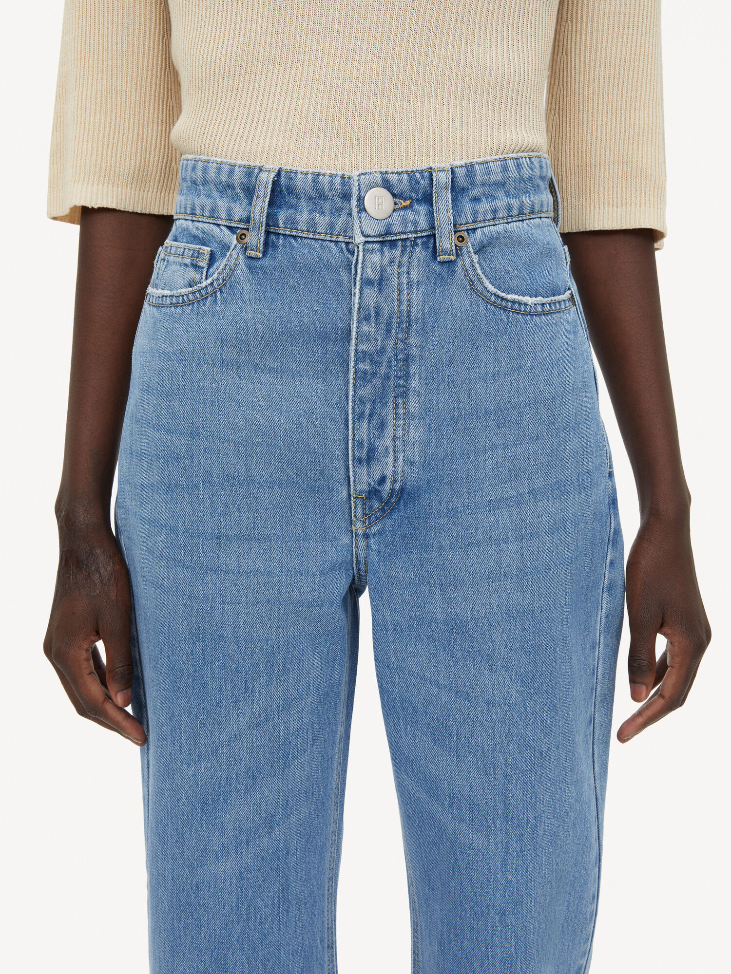 Denim Blue By Malene Birger Miliumlo Organic Cotton Trousers | AU_BB85073