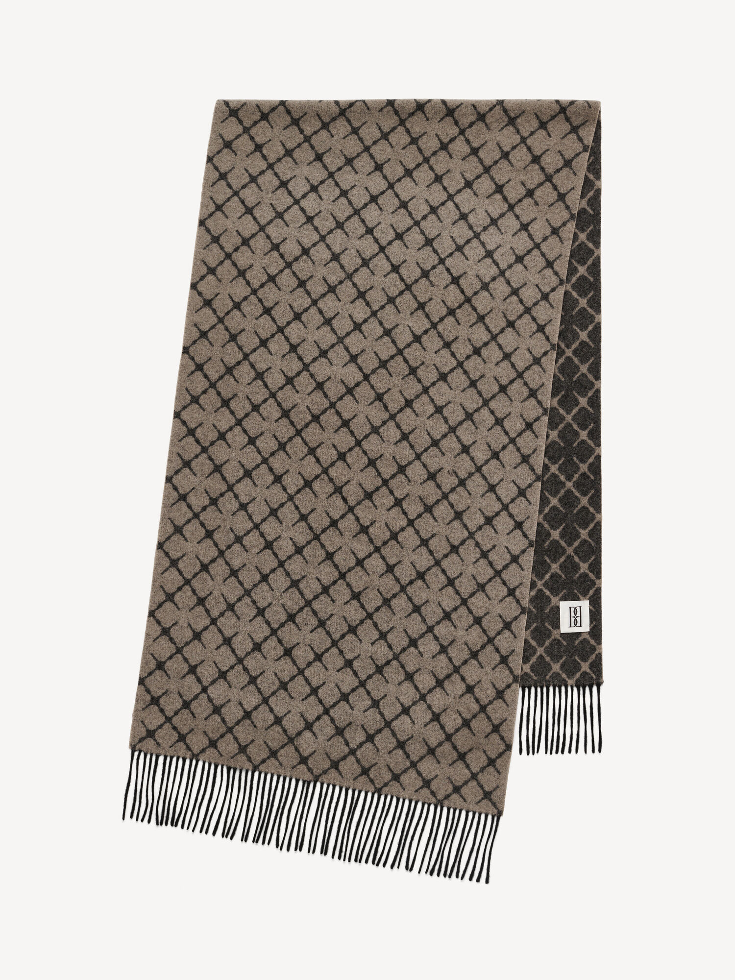 Grey Brown Melange By Malene Birger Ortega Cashmere-blend Scarves | AU_BB96866