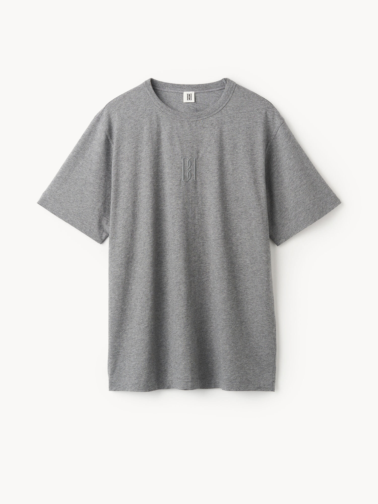 Grey Melange By Malene Birger Fayeh Organic Cotton T-shirt Tops | AU_BB13107