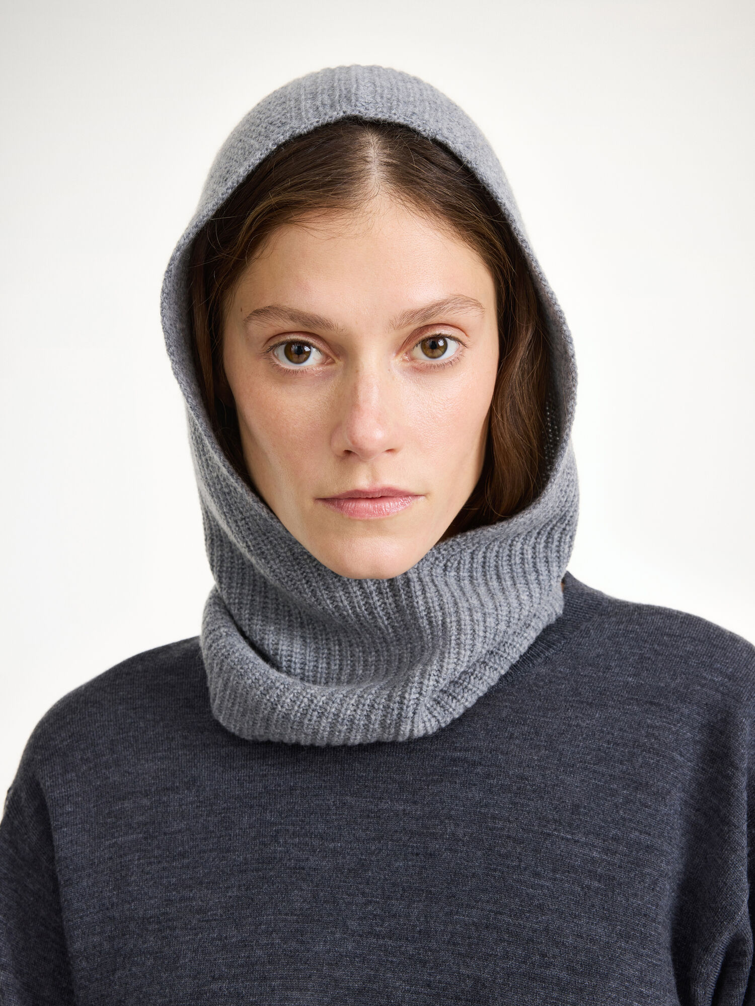 Grey Melange By Malene Birger Renima Balaclava Other Accessories | AU_BB13645