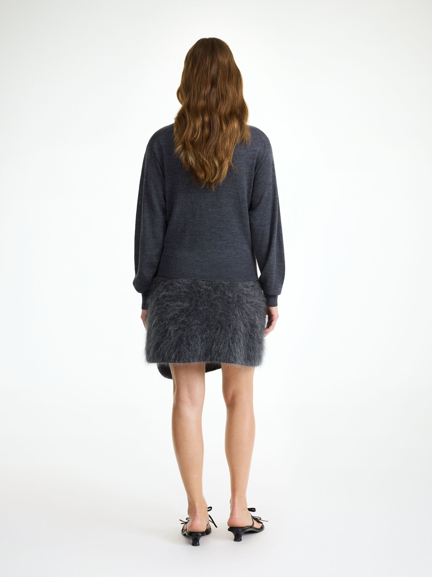 Jet grey By Malene Birger Krissah Mini Skirt Knitwear | AU_BB59905