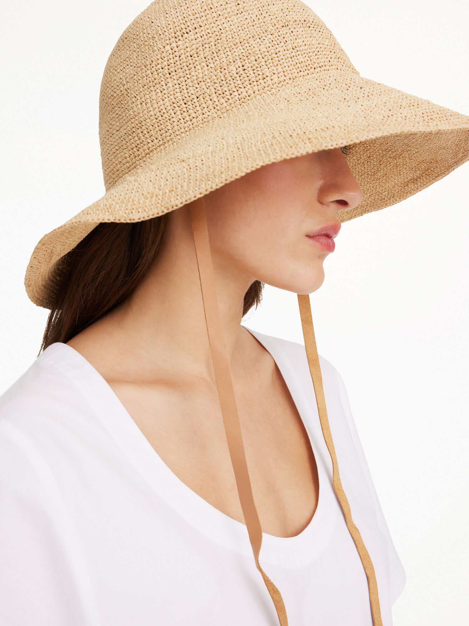 Light Camel By Malene Birger Rafiah Straw Hat Other Accessories | AU_BB74269