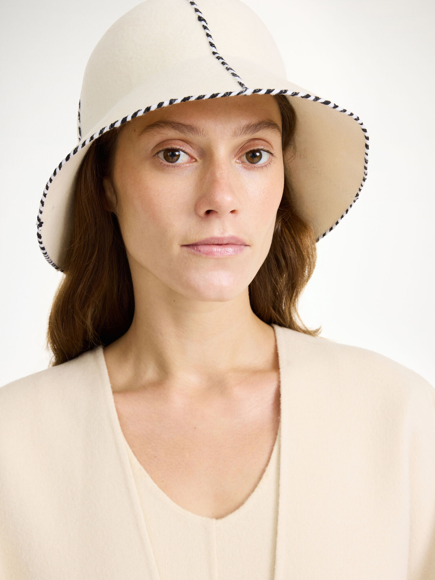 Oyster Gray By Malene Birger Ilmura Wool Hat Other Accessories | AU_BB99689