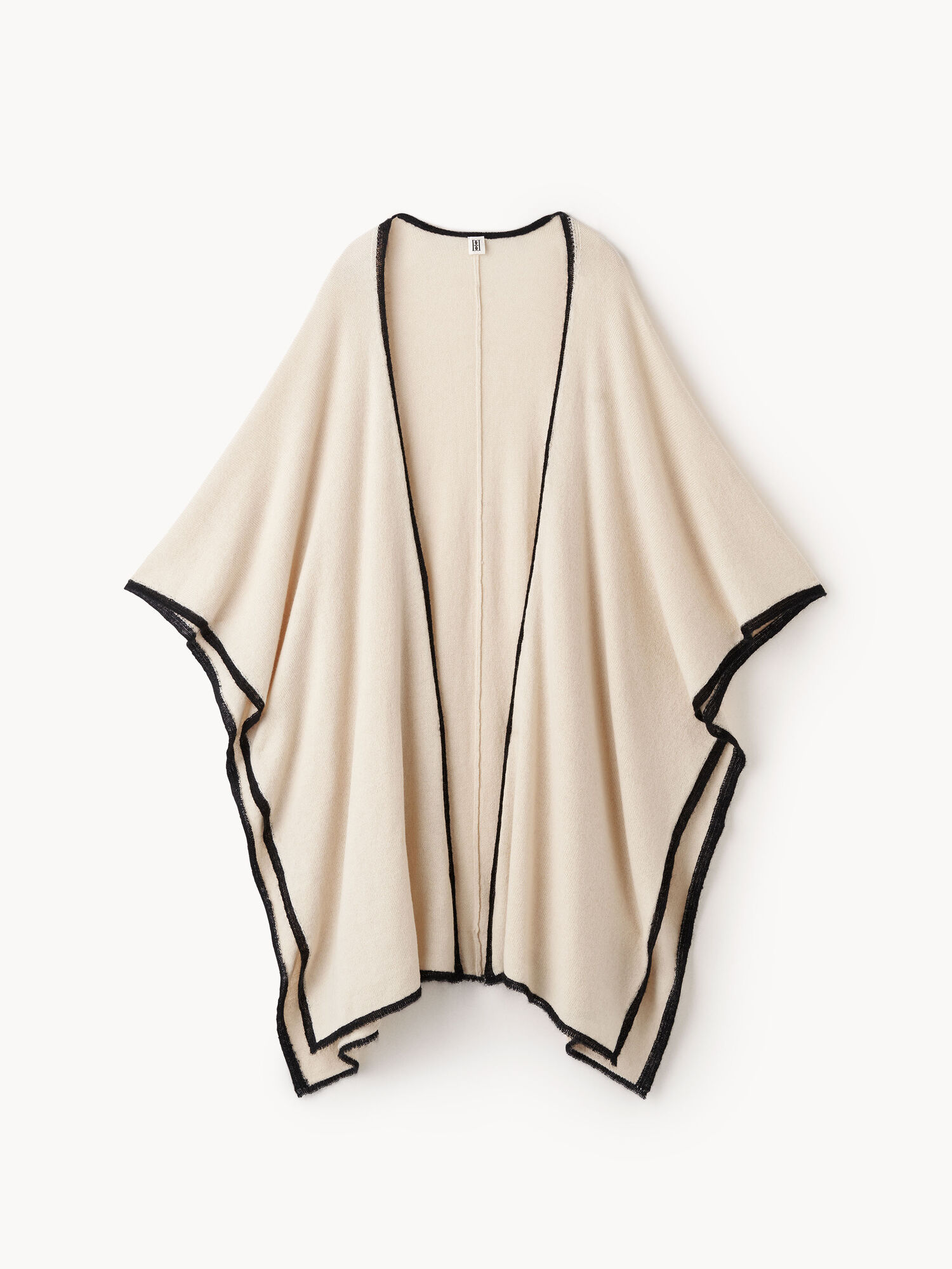 Oyster Gray By Malene Birger Kassira Merino-blend Poncho Knitwear | AU_BB18955