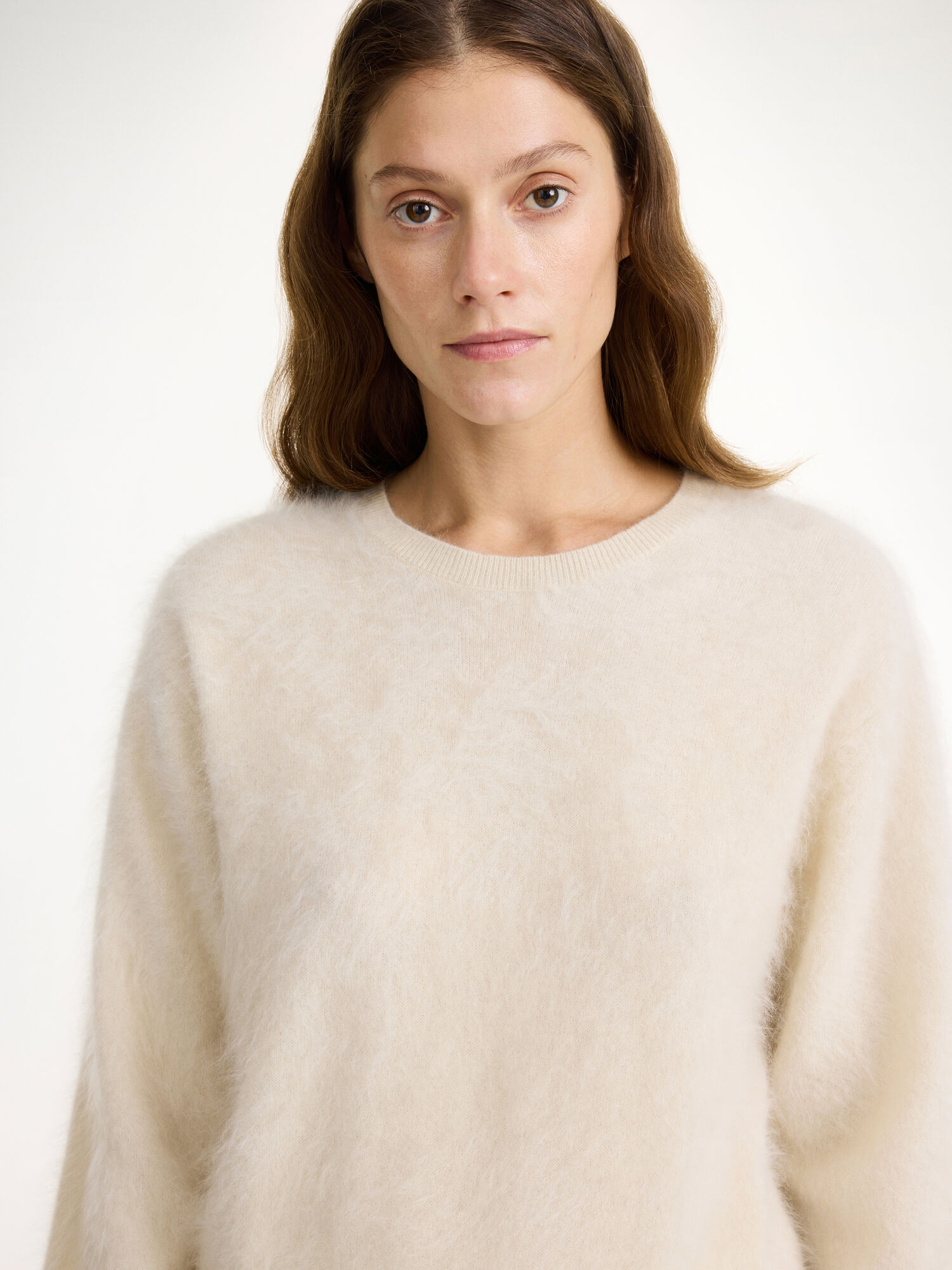 Oyster Gray By Malene Birger Mantea Cashmere Sweater Knitwear | AU_BB16923