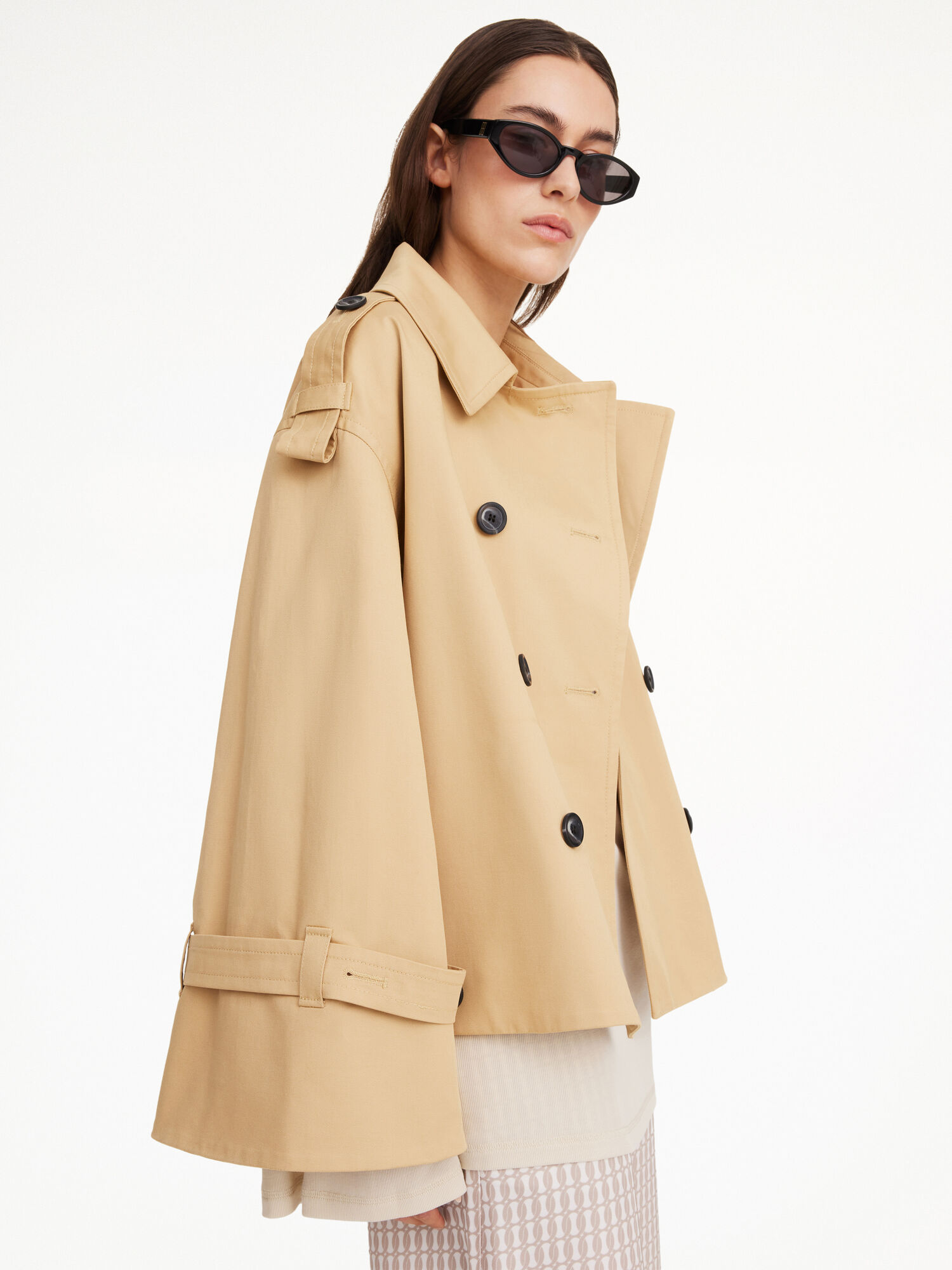 Sand Beige By Malene Birger Alisandra Trench Jackets | AU_BB69310