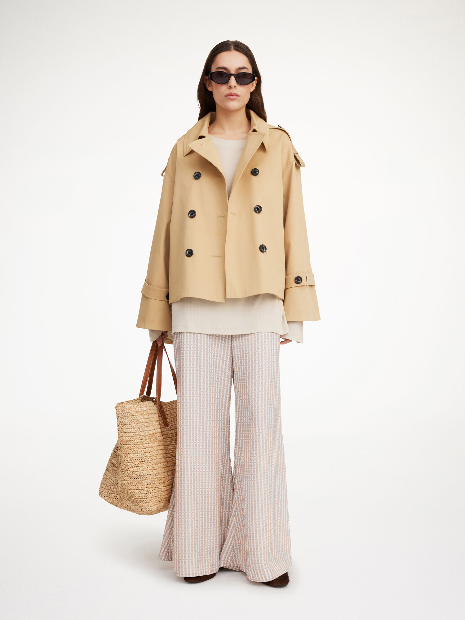 Sand Beige By Malene Birger Alisandra Trench Jackets | AU_BB69310