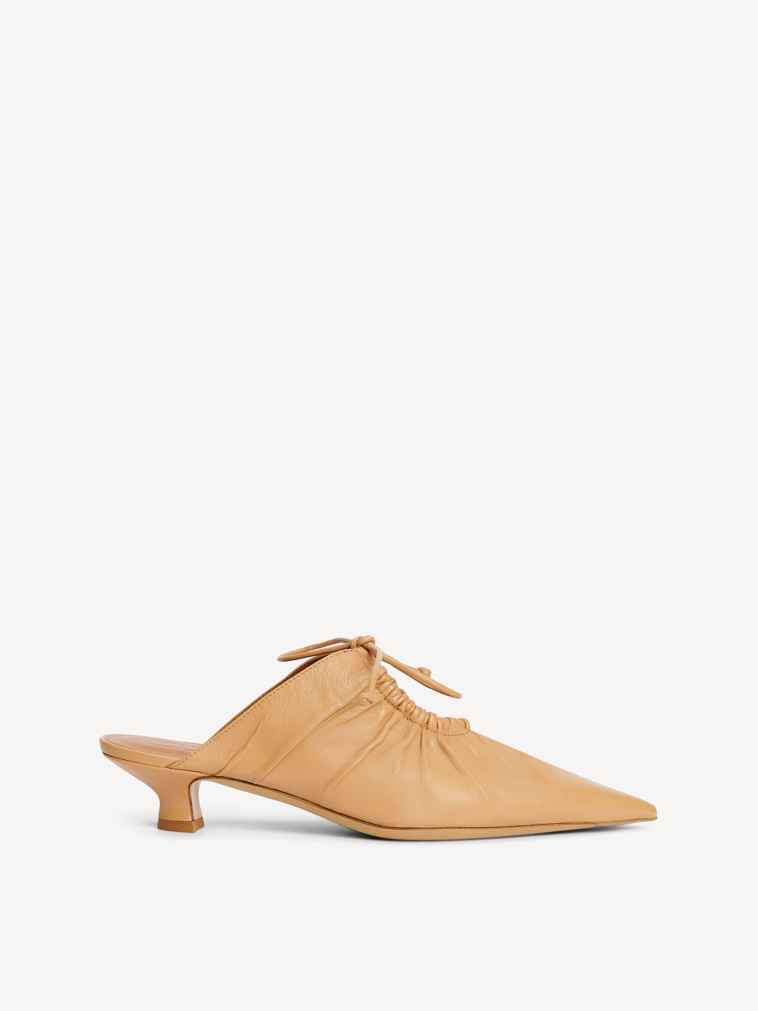 Sand Beige By Malene Birger Masey Leather Mules Shoes | AU_BB98331