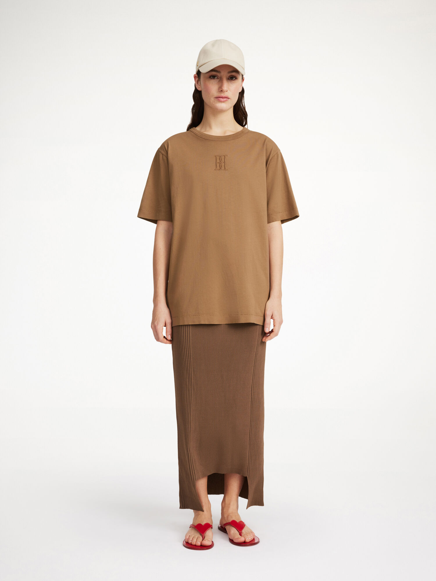 Shitake By Malene Birger Fayeh Organic Cotton T-shirt Tops | AU_BB20242