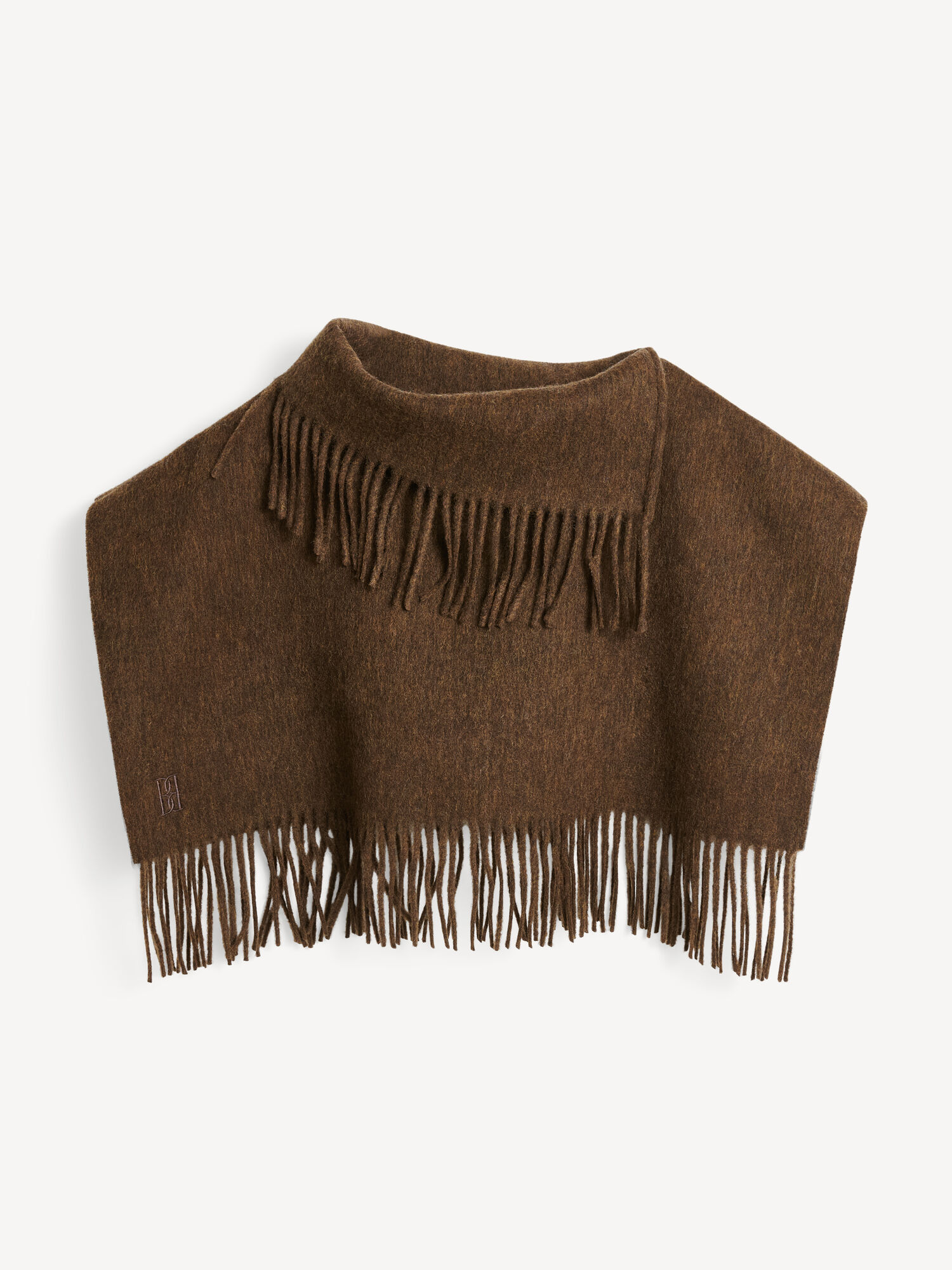 Shitake By Malene Birger Turtla Wool Fringe Bib Scarves | AU_BB49256