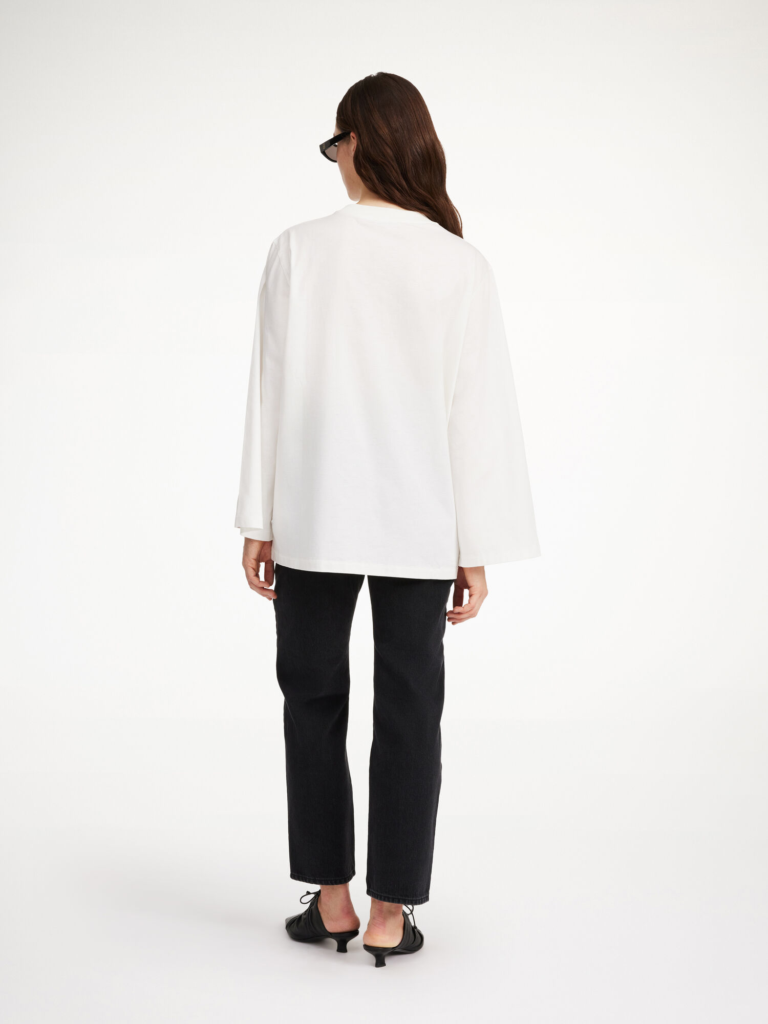 Soft White By Malene Birger Fayeh Oversized Longsleeve Tops | AU_BB59922