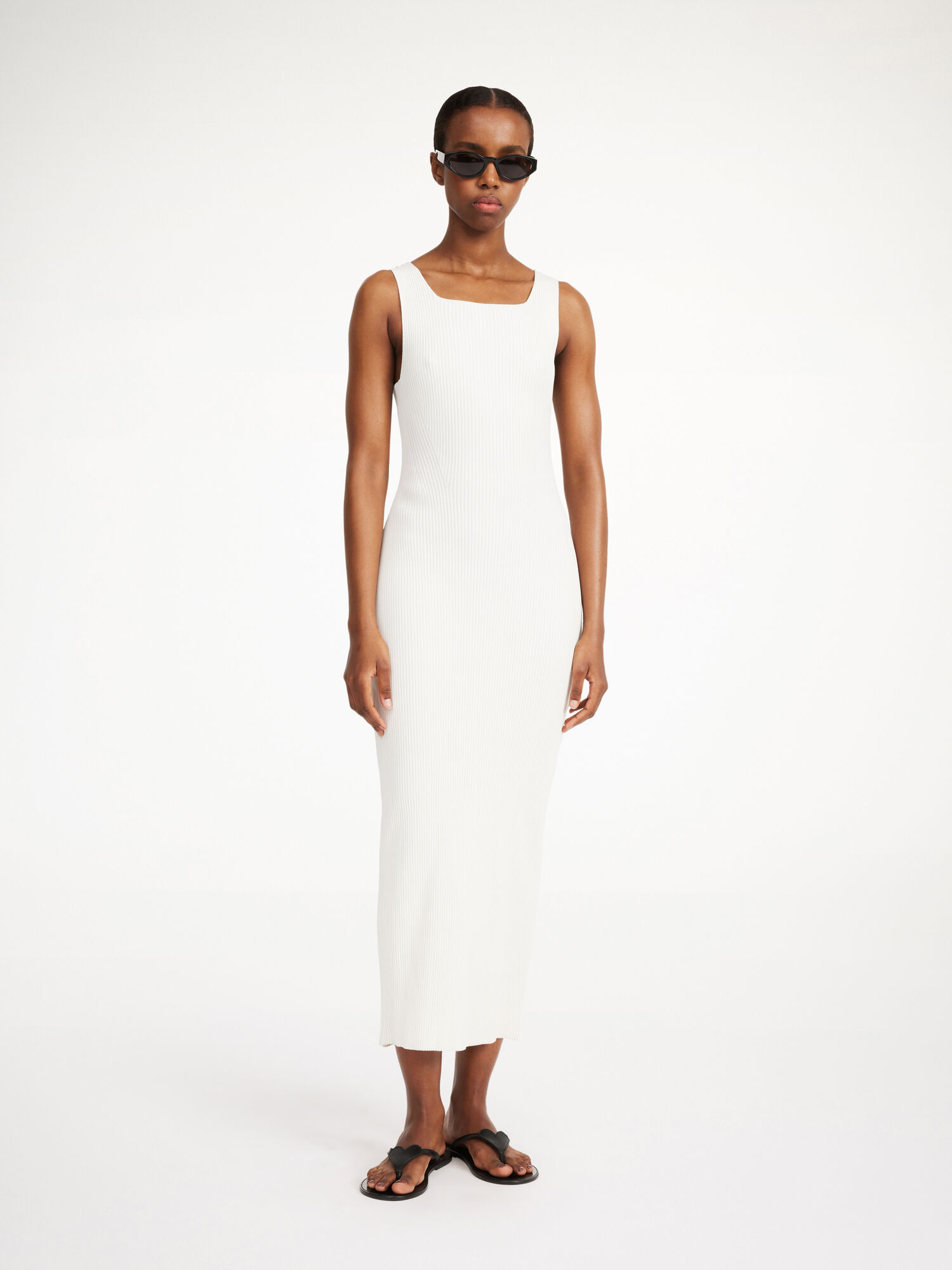 Soft White By Malene Birger Milelo Maxi Dress Knitwear | AU_BB14192