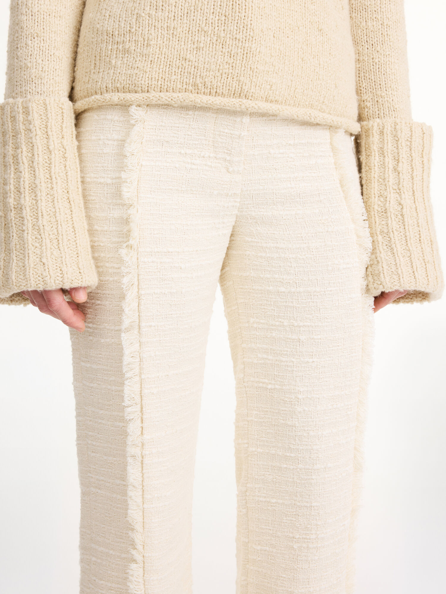 Soft White By Malene Birger Nadihas High-waist Trousers | AU_BB67284