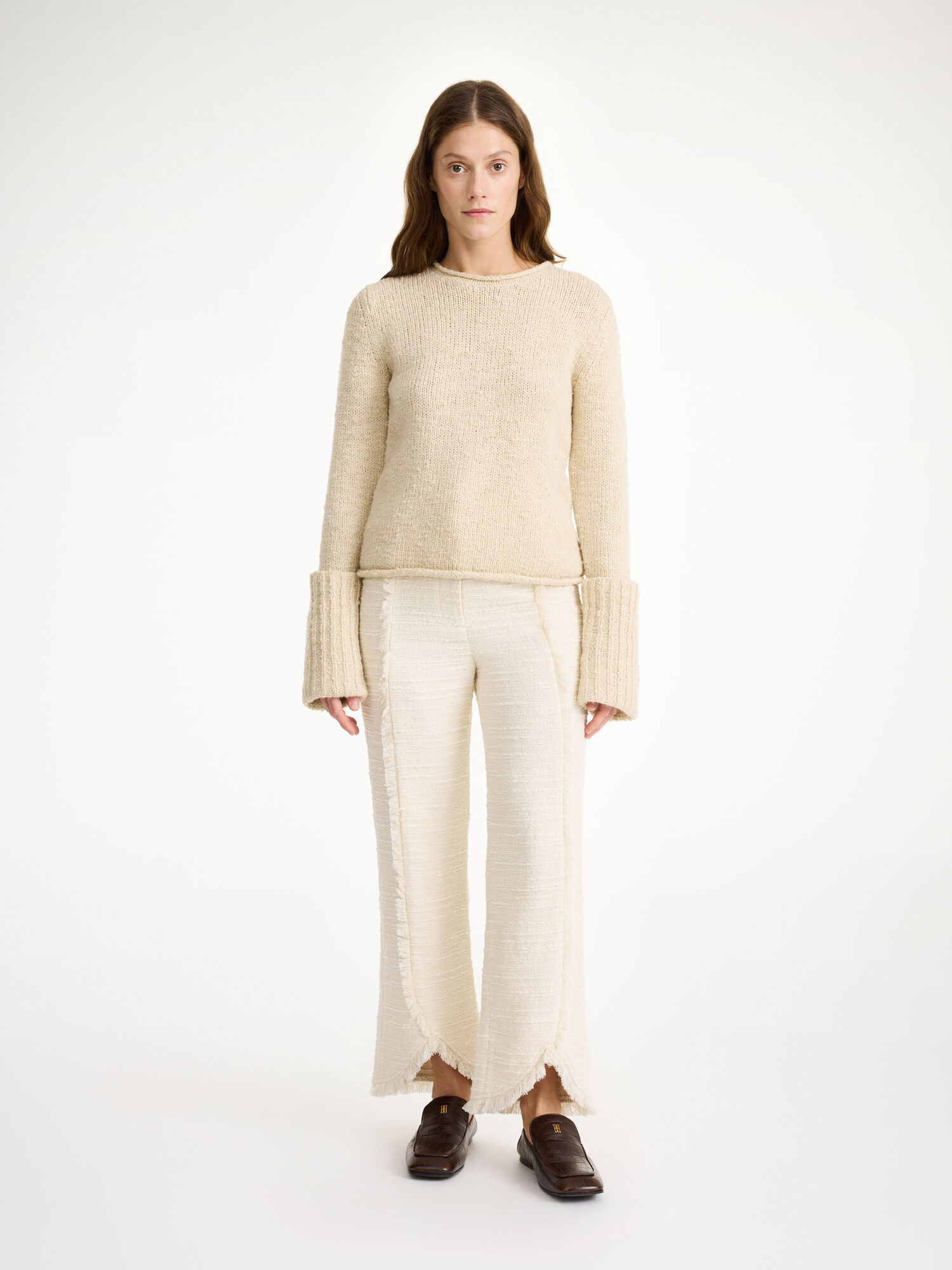 Soft White By Malene Birger Nadihas High-waist Trousers | AU_BB67284