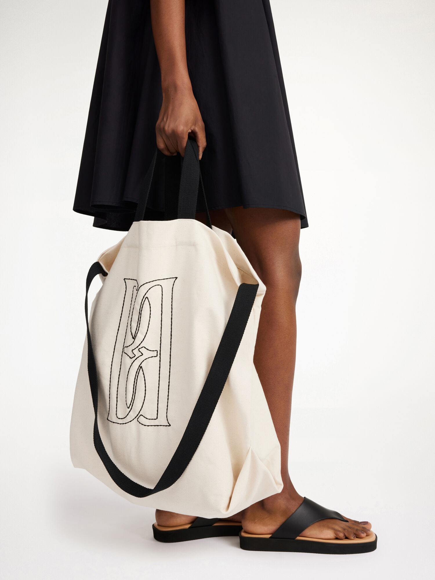 Soft White By Malene Birger Shayan Organic Cotton Tote Bags | AU_BB62653