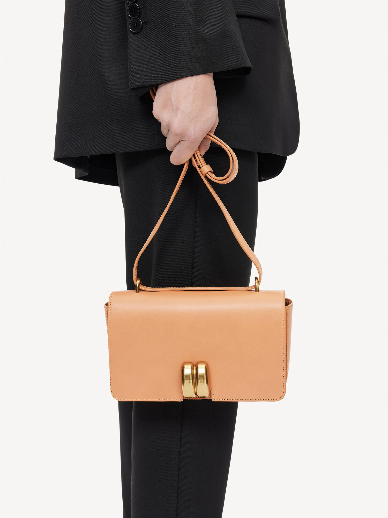 Tan By Malene Birger Noval Leather Shoulder Bags | AU_BB69999