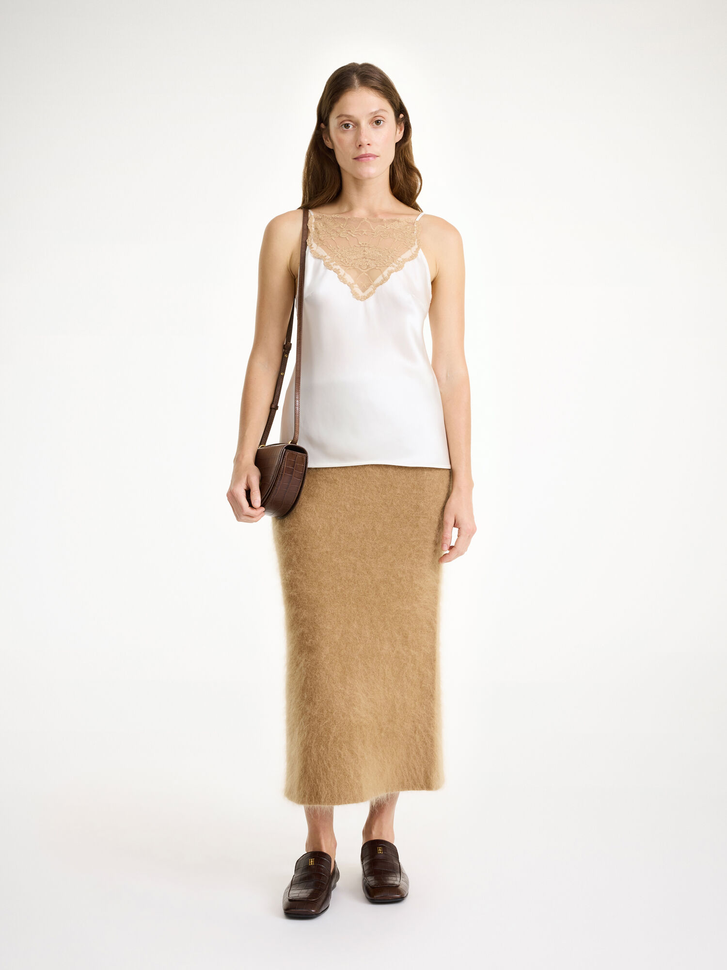 Tobacco Brown By Malene Birger Estille Midi Skirt Knitwear | AU_BB33684