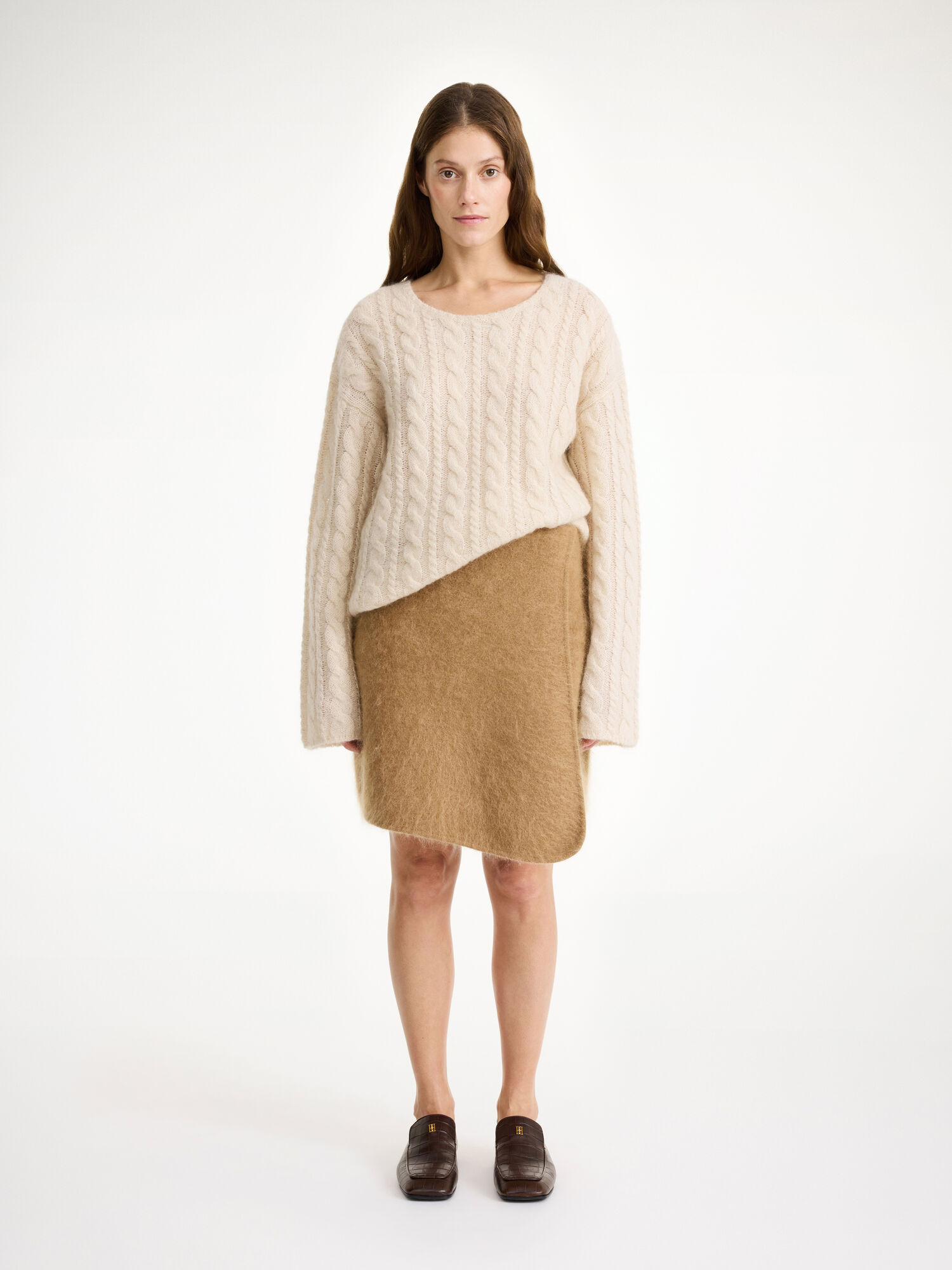 Tobacco Brown By Malene Birger Krissah Mini Skirt Knitwear | AU_BB33180