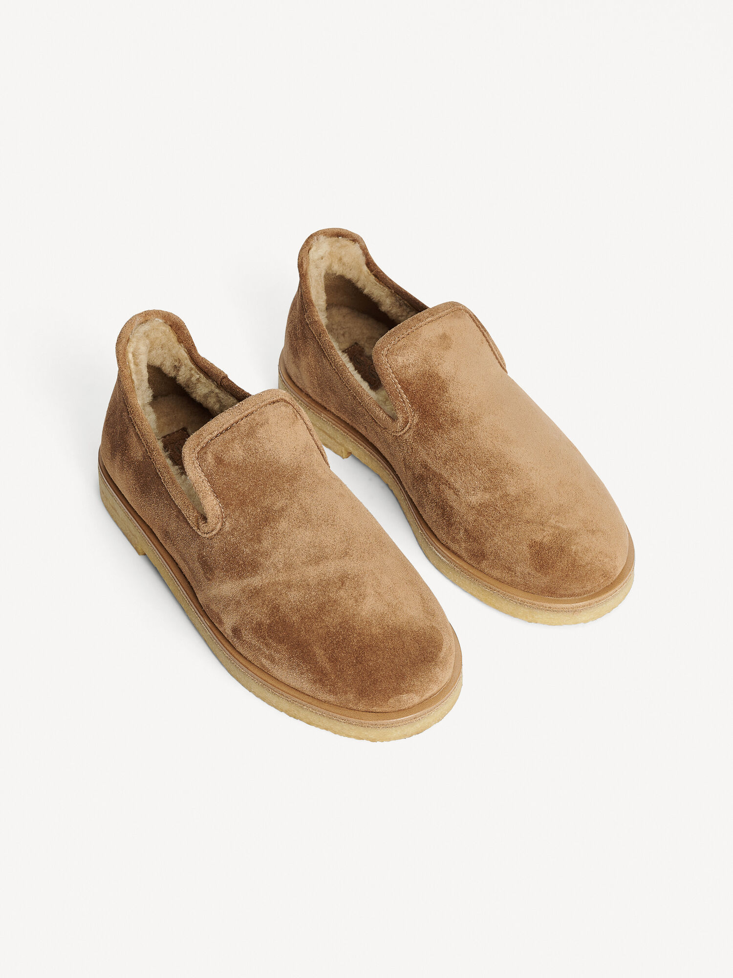 Tobacco Brown By Malene Birger Romine Suede Slippers Shoes | AU_BB85782