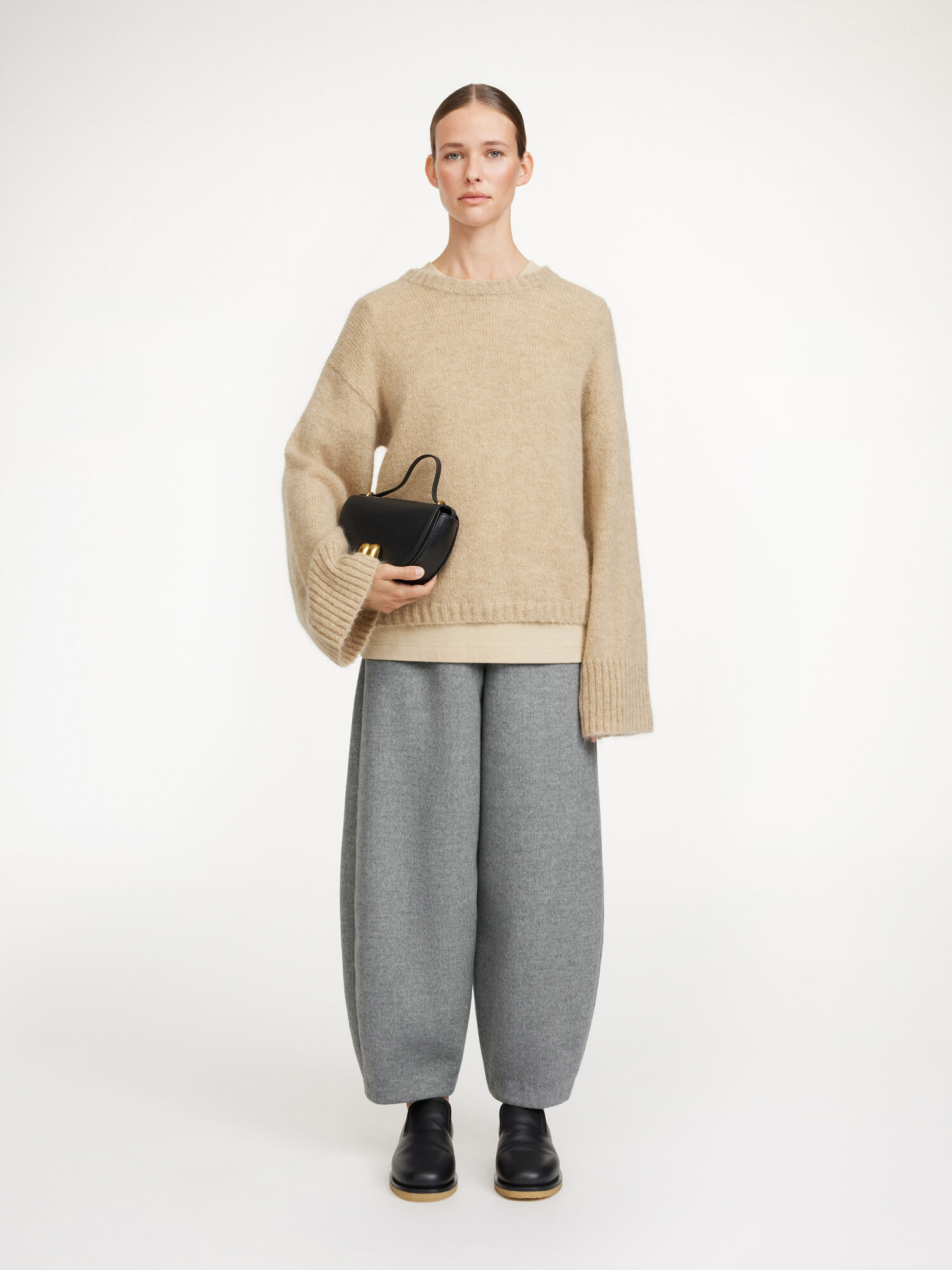 Twill Beige By Malene Birger Cierra Sweater Knitwear | AU_BB28915