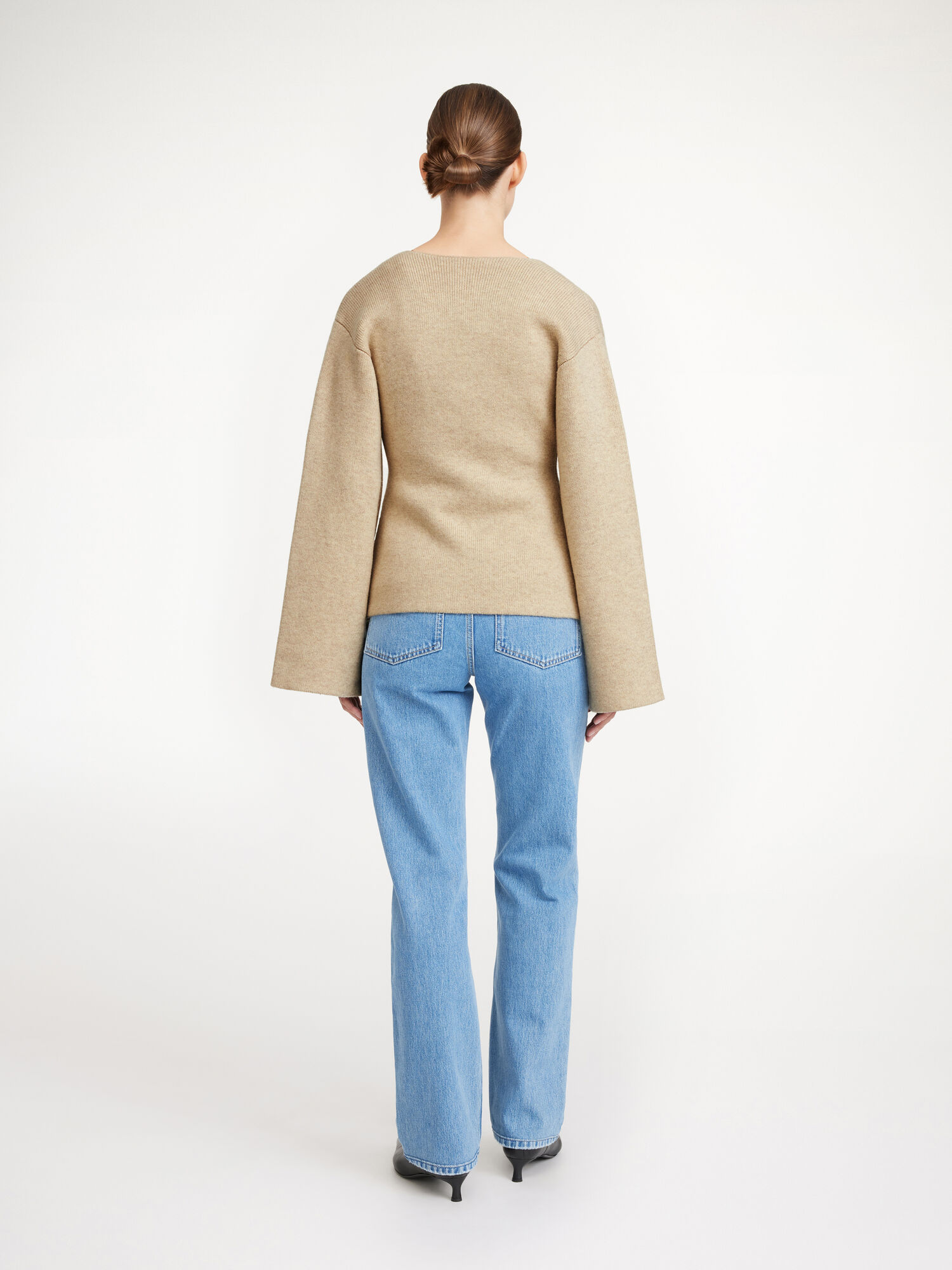 Twill Beige By Malene Birger Tinley Wool Cardigan Knitwear | AU_BB63363